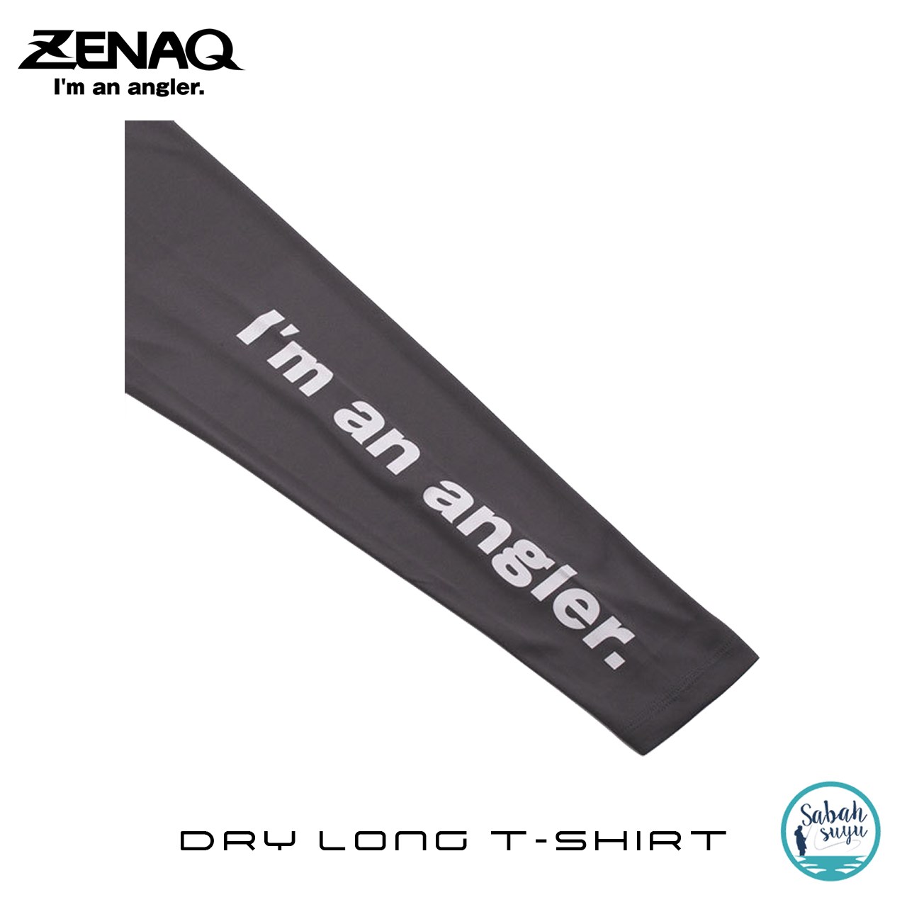 Zenaq Dry Long T-Shirt (Zenaq Logo Dark Grey / L)