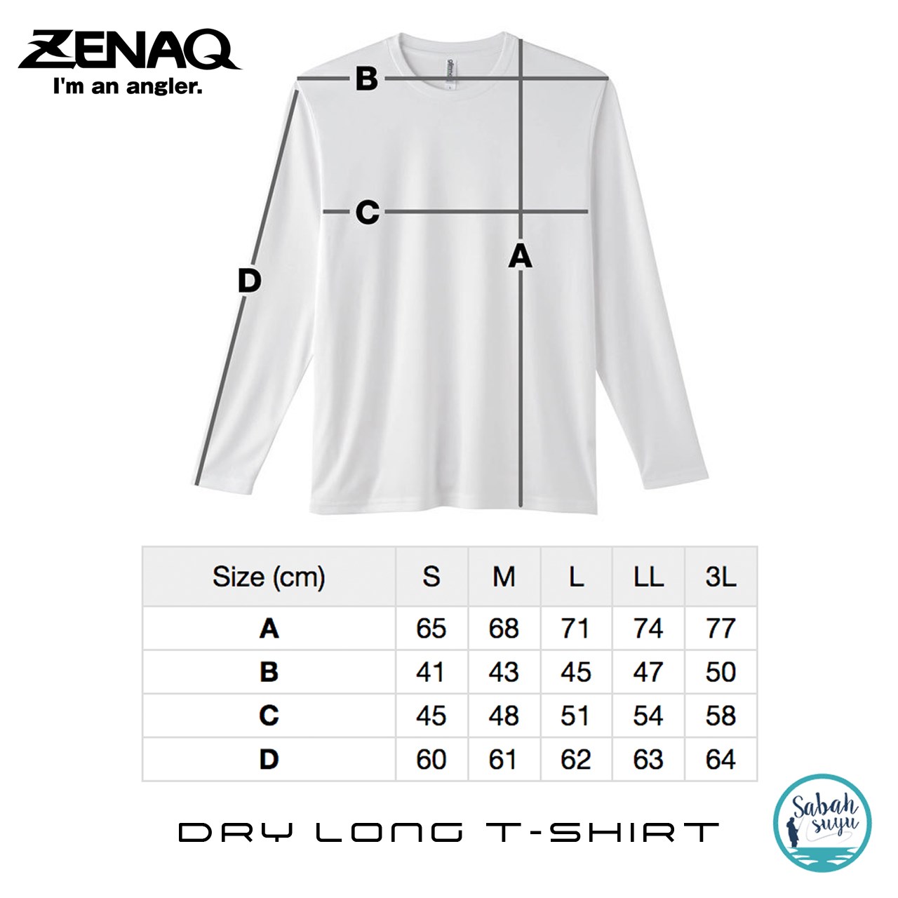 Zenaq Dry Long T-Shirt (Zenaq Logo Dark Grey / M)