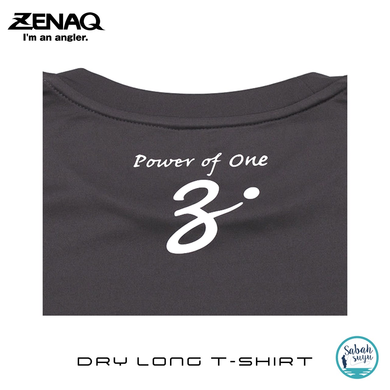 Zenaq Dry Long T-Shirt (Zenaq Logo Dark Grey / L)