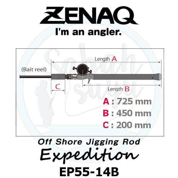 Zenaq Expedition EP55-14B 165cm 450gr Seyahat Jigging Kamış