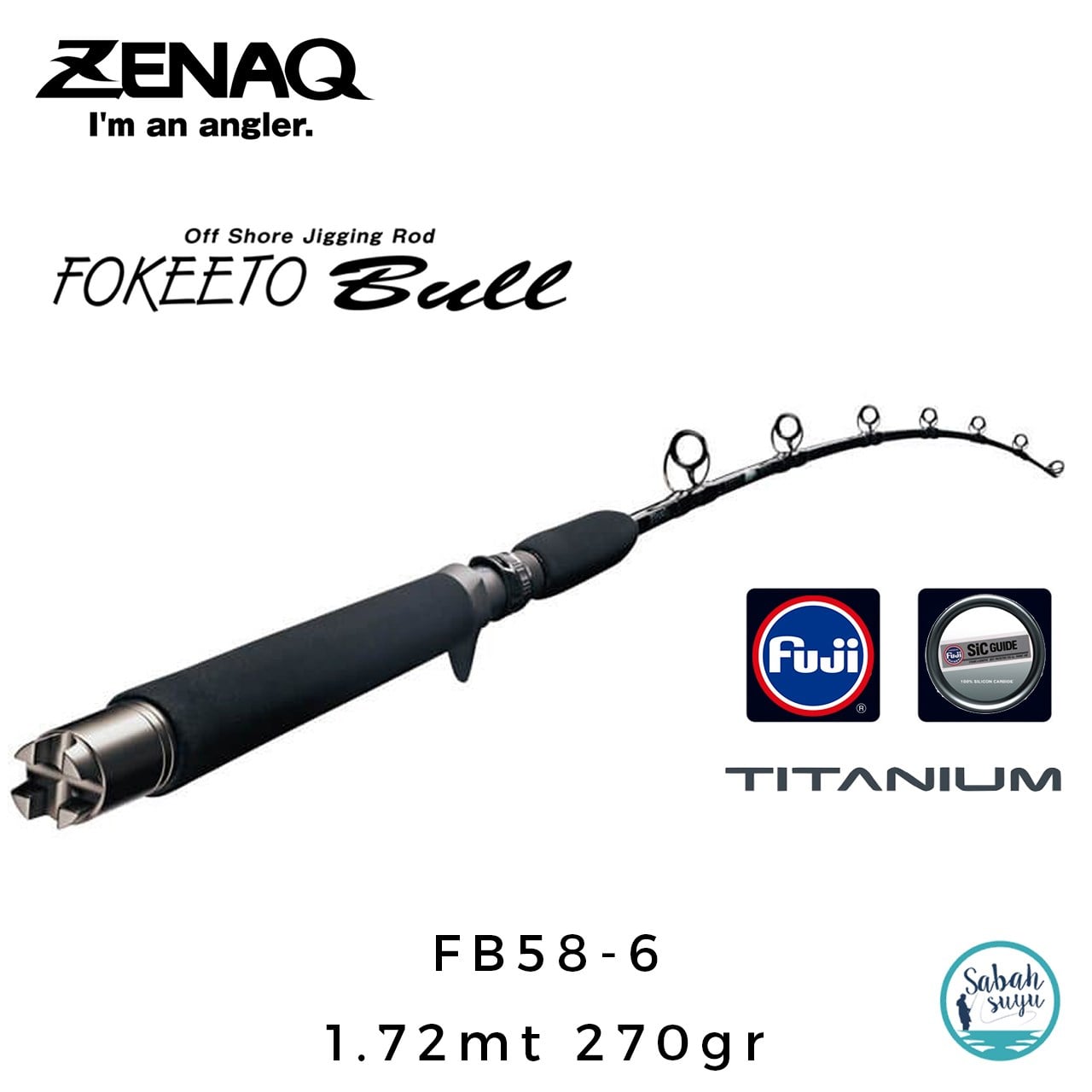 Zenaq Fokeeto Bull FB58-6 172cm 270gr Tetikli Jigging Kamış