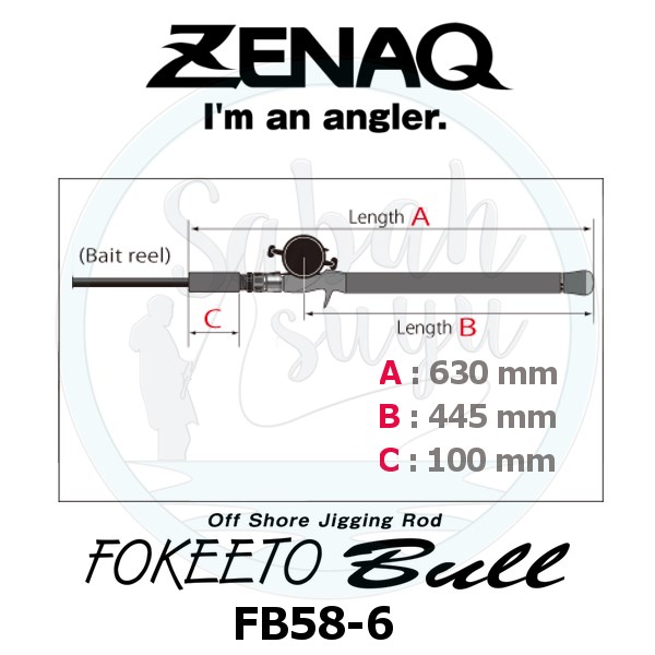 Zenaq Fokeeto Bull FB58-6 172cm 270gr Tetikli Jigging Kamış