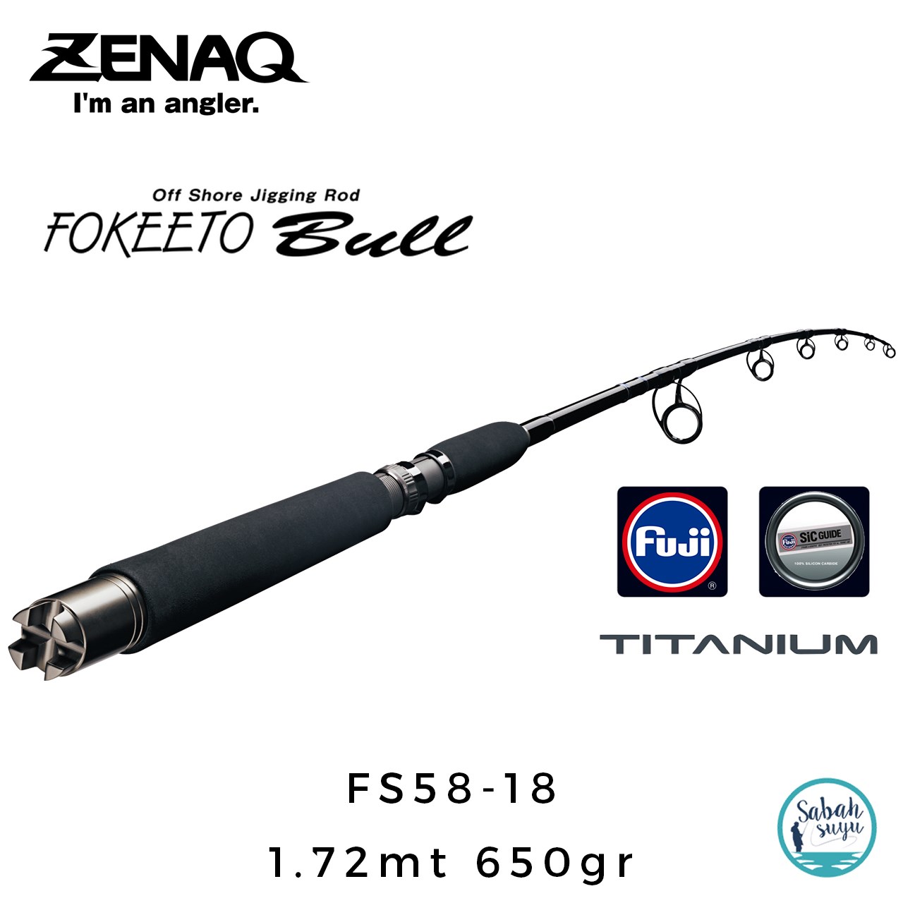 Zenaq Fokeeto Bull FS58-18 172cm 650gr Jigging Kamış