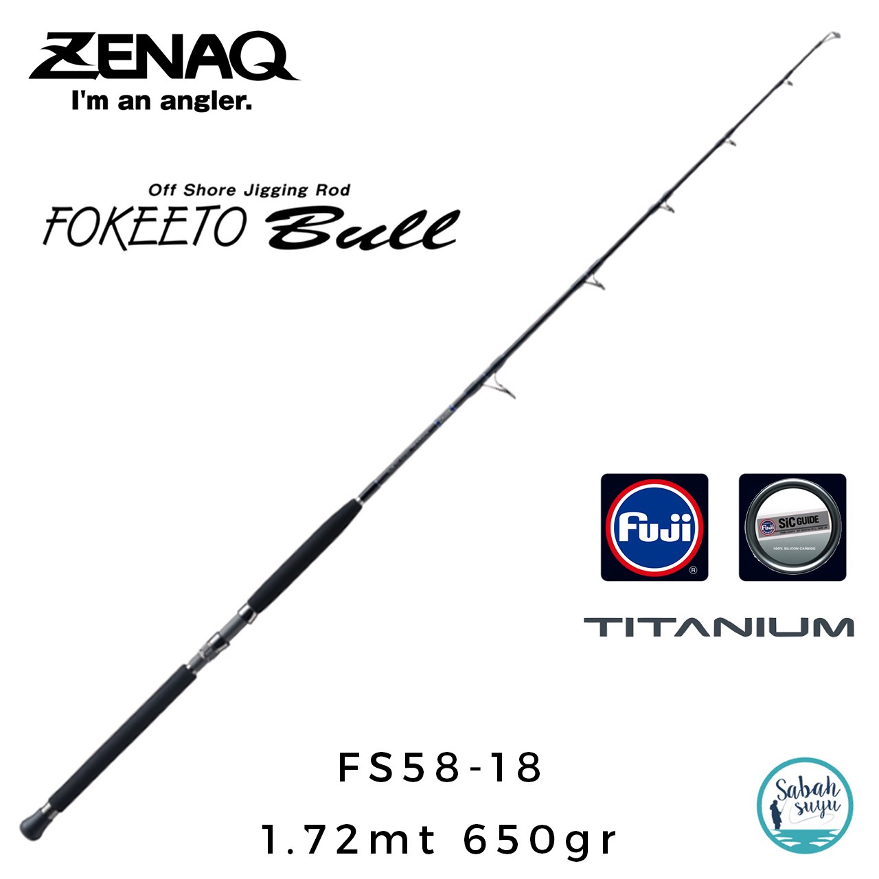 Zenaq Fokeeto Bull FS58-18 172cm 650gr Jigging Kamış