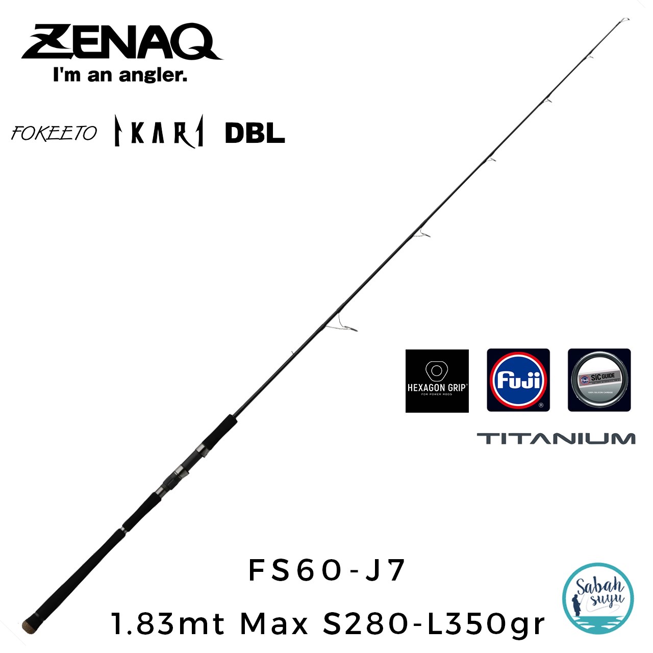Zenaq Fokeeto DBL FS60-J7 İkari 1.83mt Max S280-L350gr (1P) Jigging Kamış