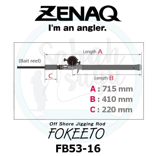 Zenaq Fokeeto FB53-16 160cm 500gr Tetikli Jigging Kamış