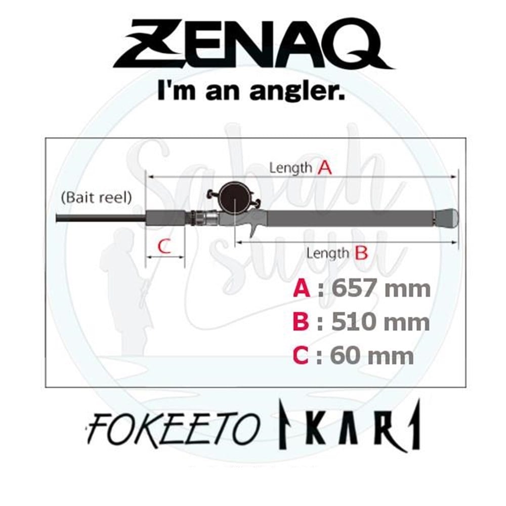 Zenaq Fokeeto FB63-3 İkari 190cm 170-240gr Tetikli Slow Jigging Kamış