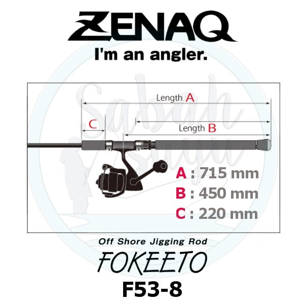 Zenaq Fokeeto FS53-8 160cm 300gr Jigging Kamış
