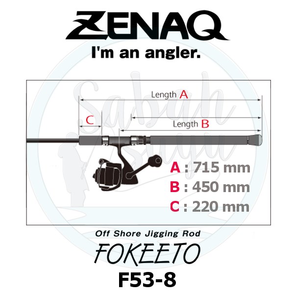 Zenaq Fokeeto FS53-8 160cm 300gr Jigging Kamış