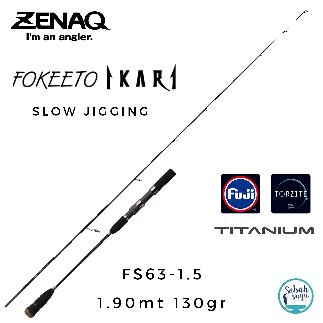 Zenaq Fokeeto FS63-1.5 İkari 190cm 130gr Slow Jigging Kamış