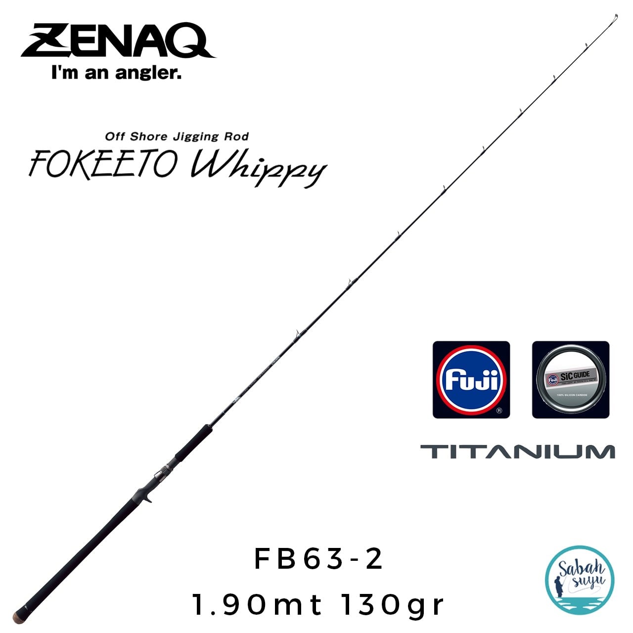 Zenaq Fokeeto Whippy FB63-2 190cm 130gr Tetikli Jigging Kamış
