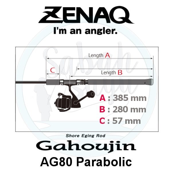 Zenaq Gahoujin AG80 Parabolic (RG) 244cm 13-28gr Spin Kamış