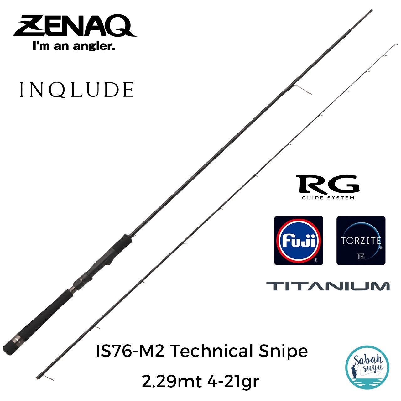 Zenaq Inqlude IS76-M2 Technical Snipe (RG) 2.29mt 4-21gr (2P) Spin Kamış