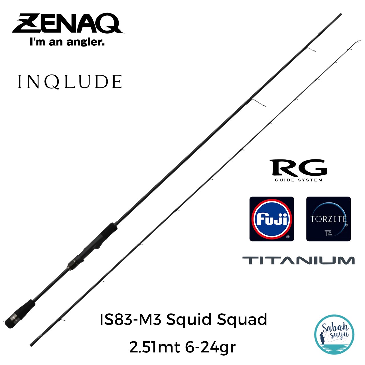 Zenaq Inqlude IS83-M3 Squid Squad (RG) 2.51mt 6-24gr (2P) Spin Kamış