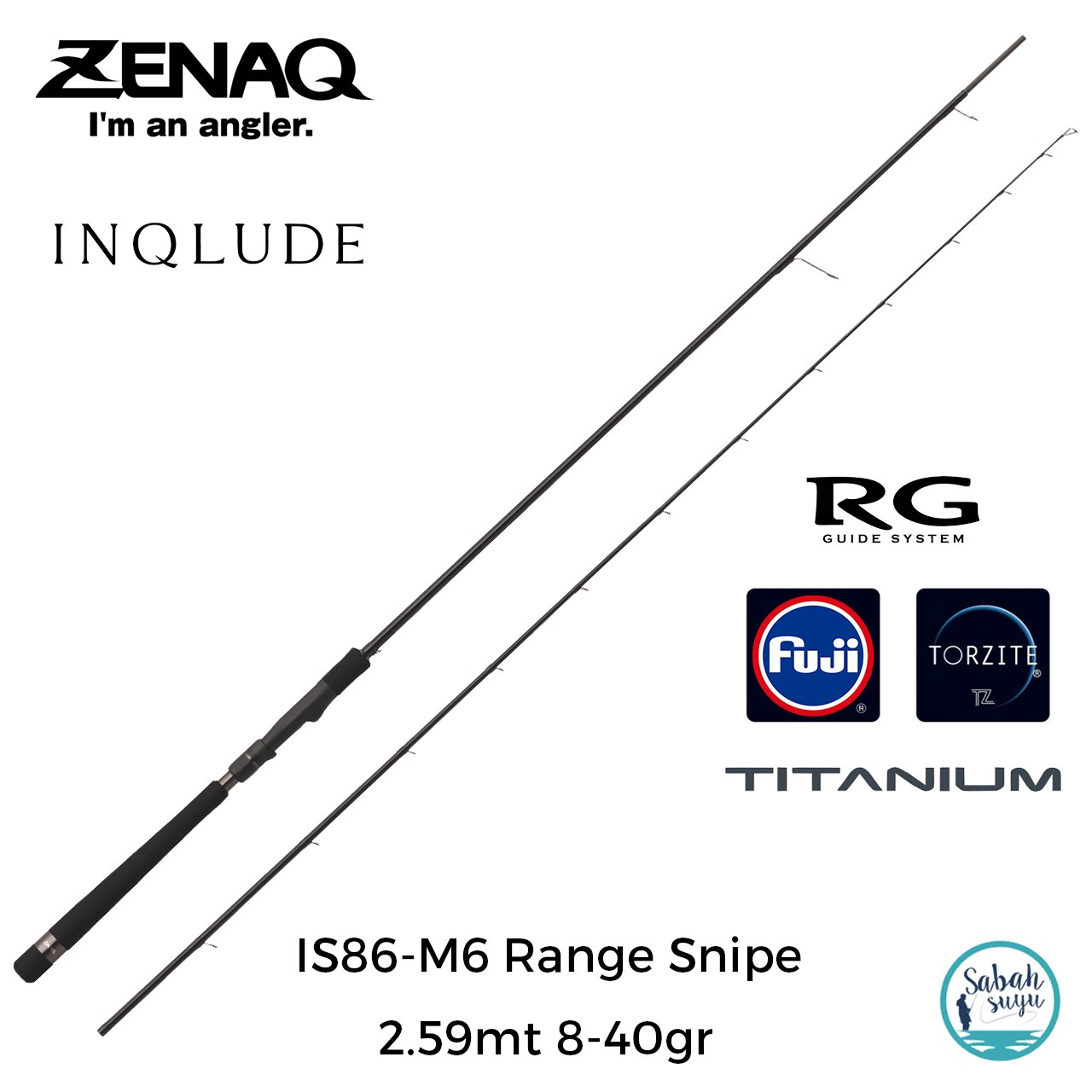 Zenaq Inqlude IS86-M6 Range Snipe (RG) 2.59mt 8-40gr (2P) Spin Kamış
