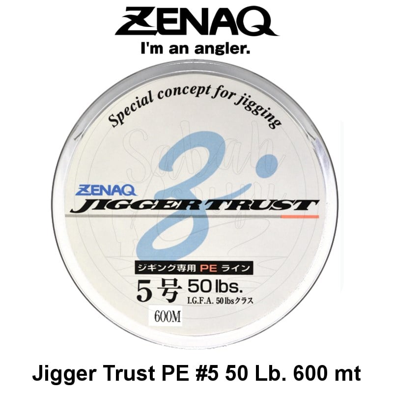 Zenaq Jigger Trust 8X İp Misina PE 5.0 0.37mm 50lb 600mt