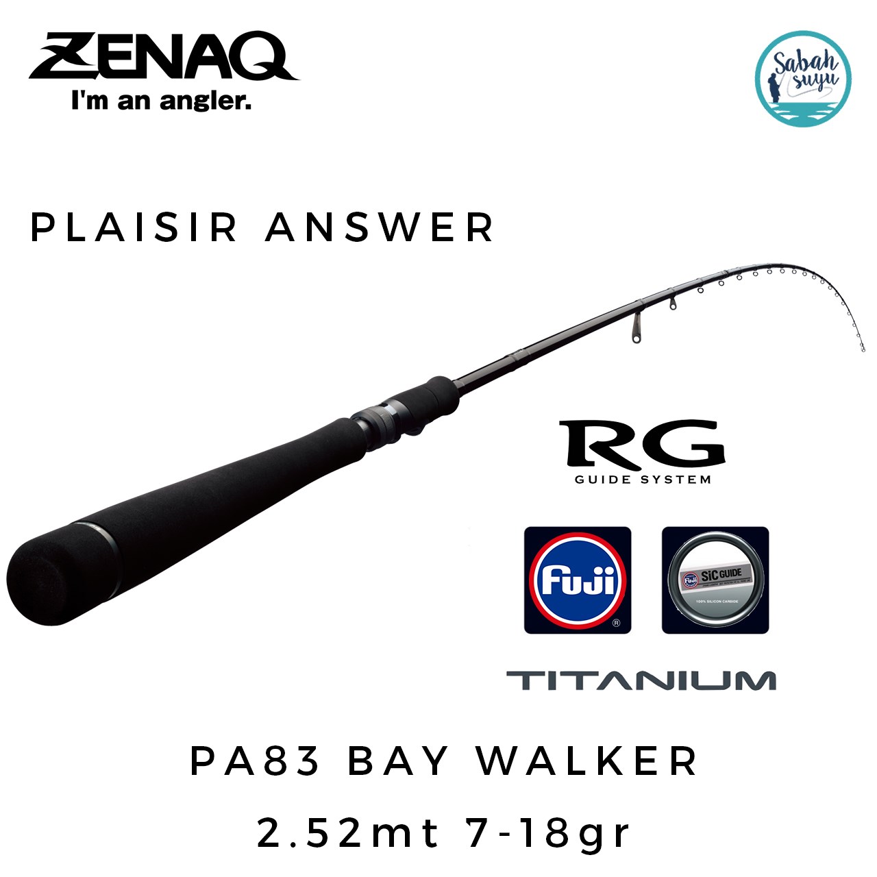 Zenaq Plaisir Answer PA83 Bay Walker (RG) 252cm 7-18gr Spin Kamış