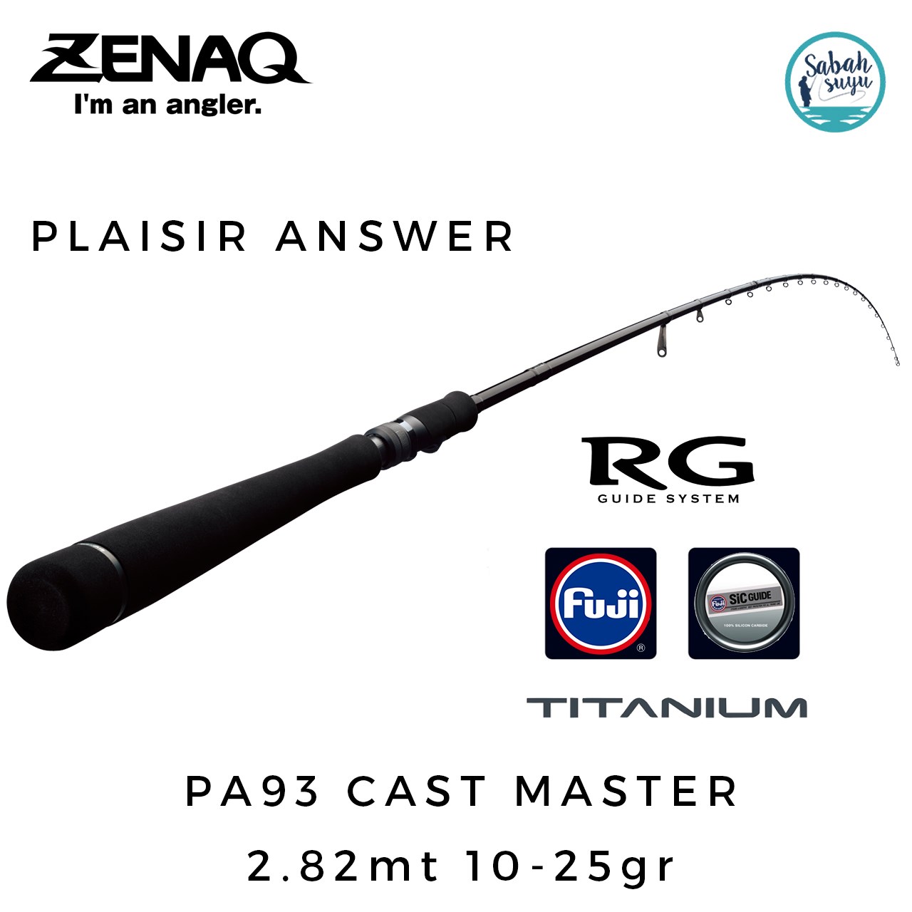Zenaq Plaisir Answer PA93 Cast master (RG) 282cm 10-25gr Spin Kamış