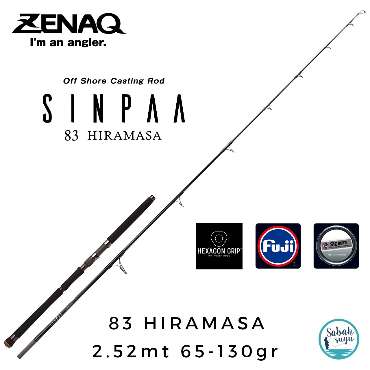 Zenaq Sinpaa 83 Hiramasa 252cm 65-130gr Offshore Casting Popping Kamış