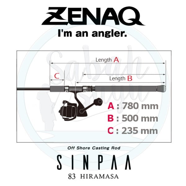 Zenaq Sinpaa 83 Hiramasa 252cm 65-130gr Offshore Casting Popping Kamış