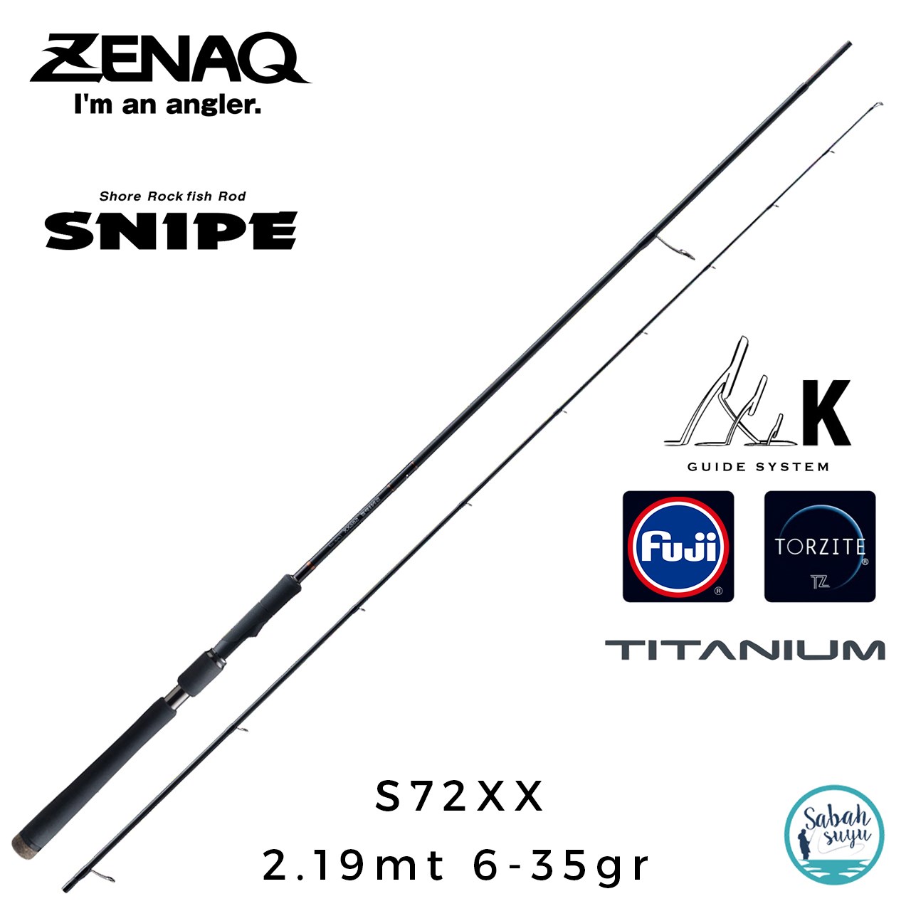 Zenaq Snipe S72XX (K) 2.19mt 6-35gr Spin Kamış