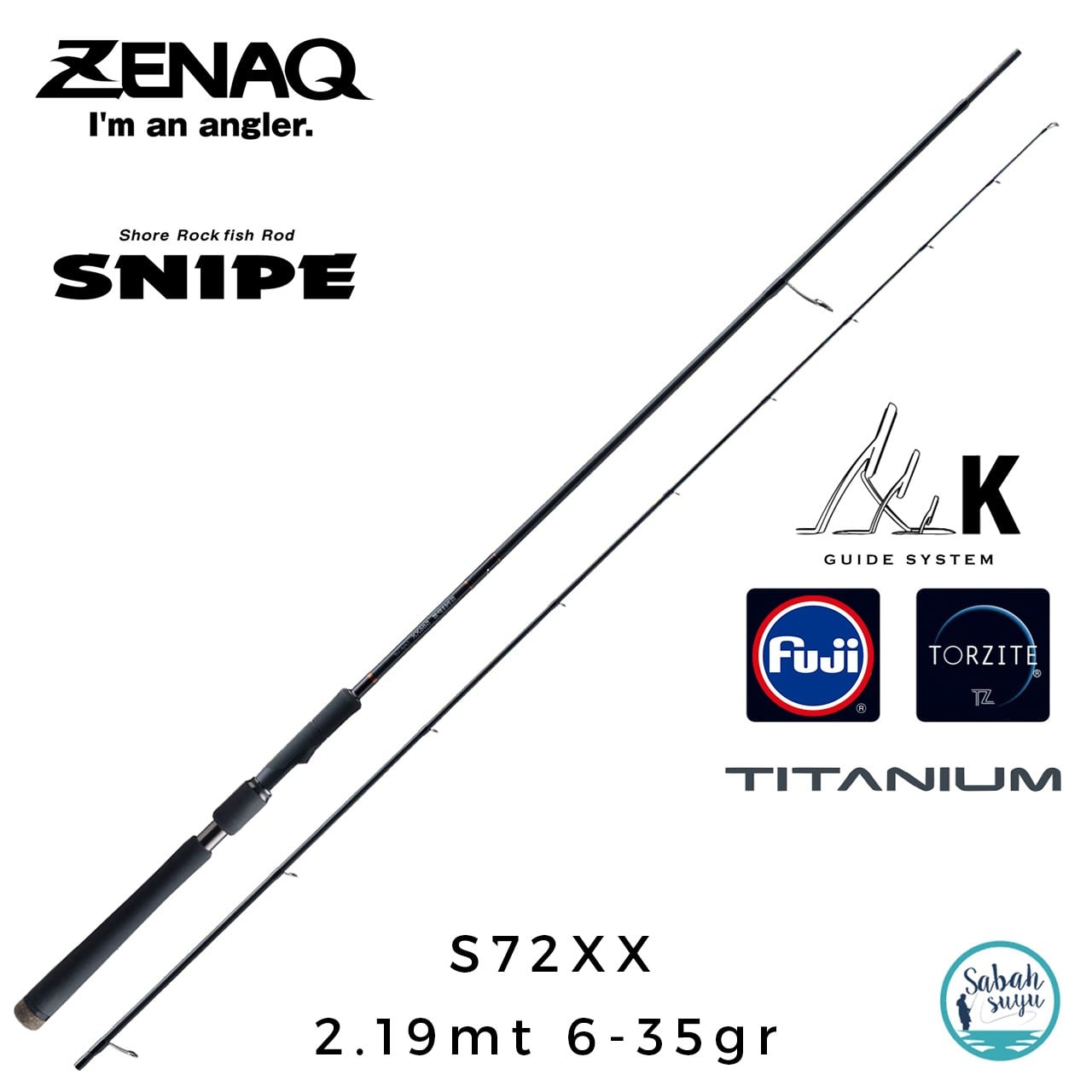 Zenaq Snipe S72XX (K) 2.19mt 6-35gr Spin Kamış