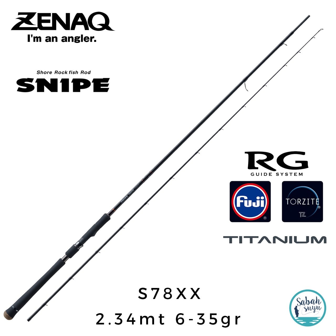 Zenaq Snipe S78XX (RG) 2.34mt 6-35gr (2P) Spin Kamış