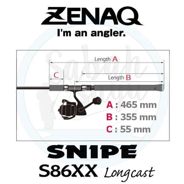 Zenaq Snipe S86XX Long Cast (K) 2.59mt 8-40gr Spin Kamış
