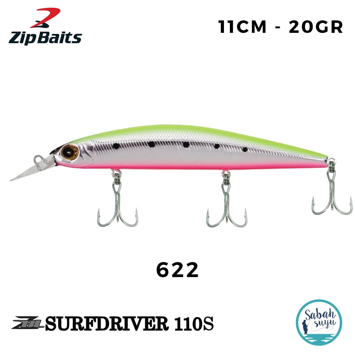 Zip Baits Surf Driver 110S Mag Drive 11cm 20gr No:622 Maket Balık