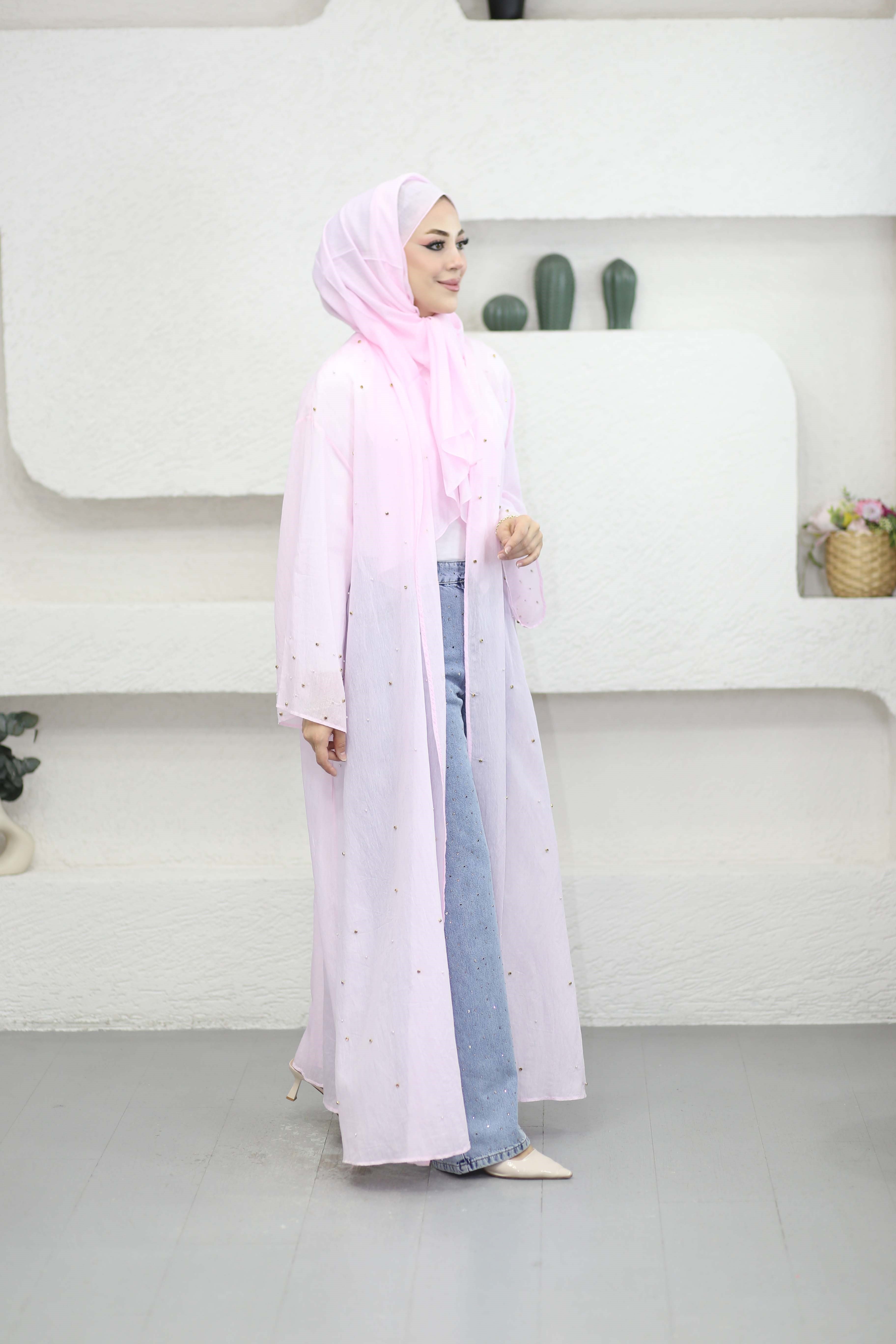Peri Abaya Pembe 26130