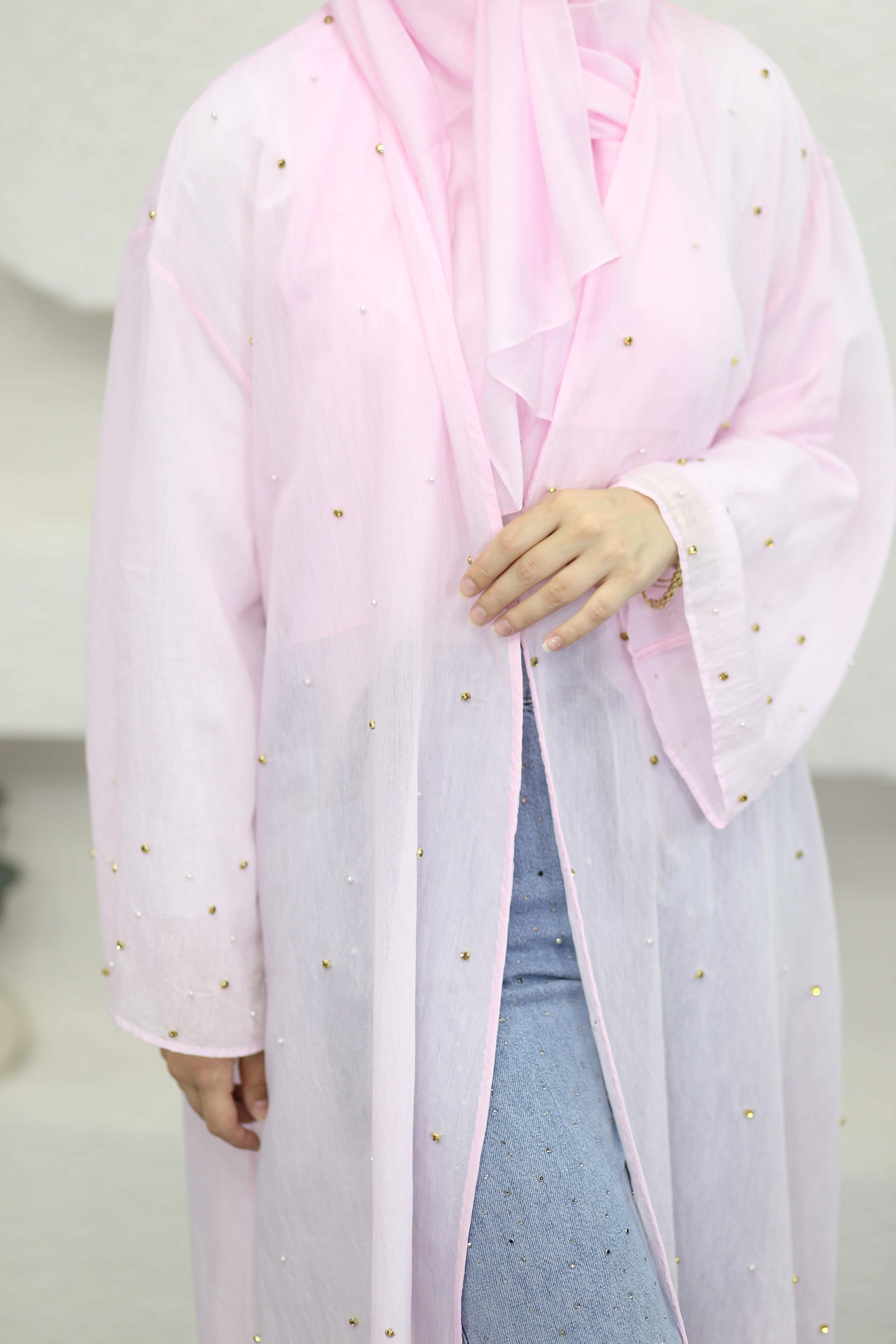 Peri Abaya Pembe 26130