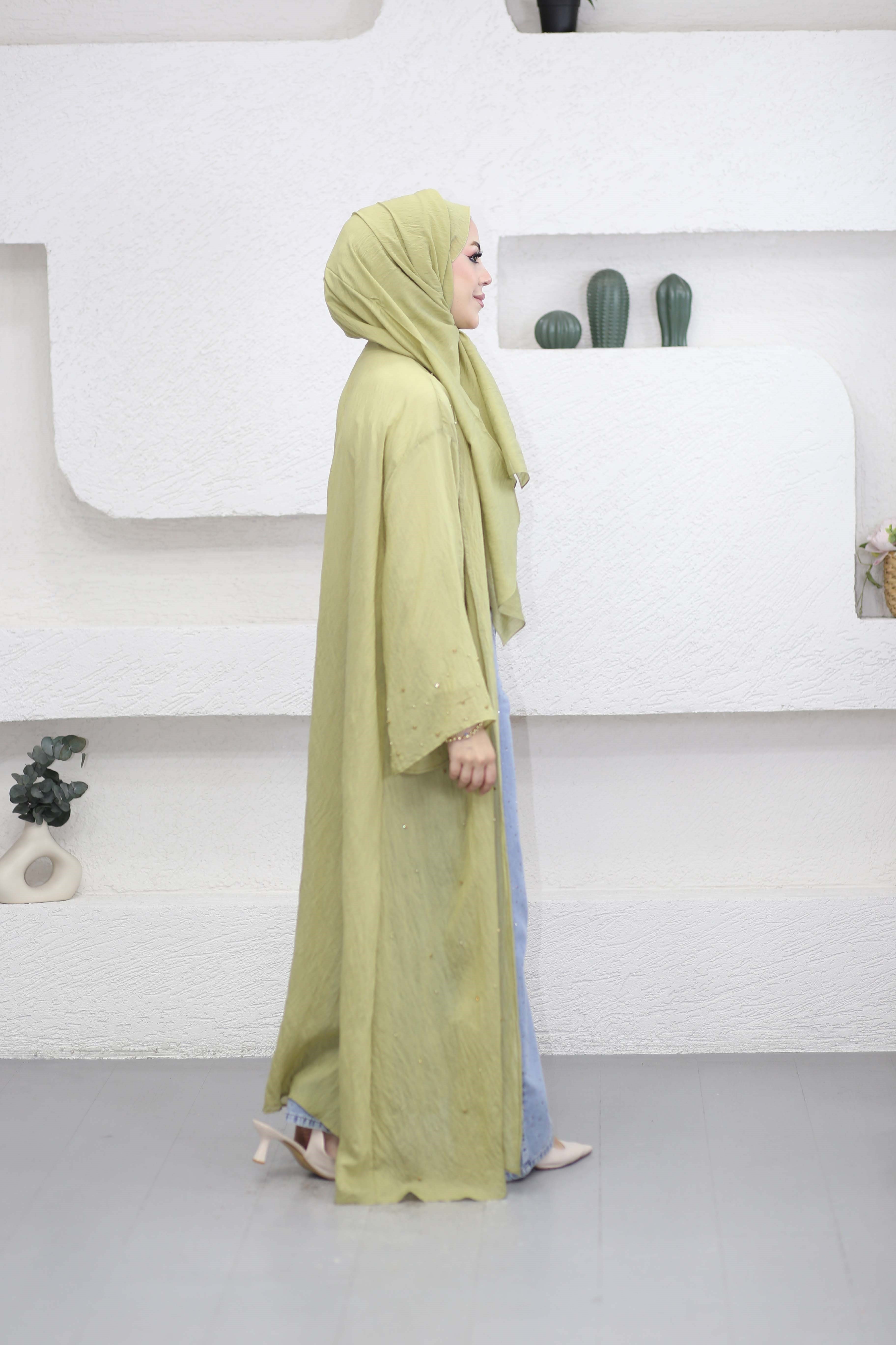 Peri Abaya Yeşil 26130