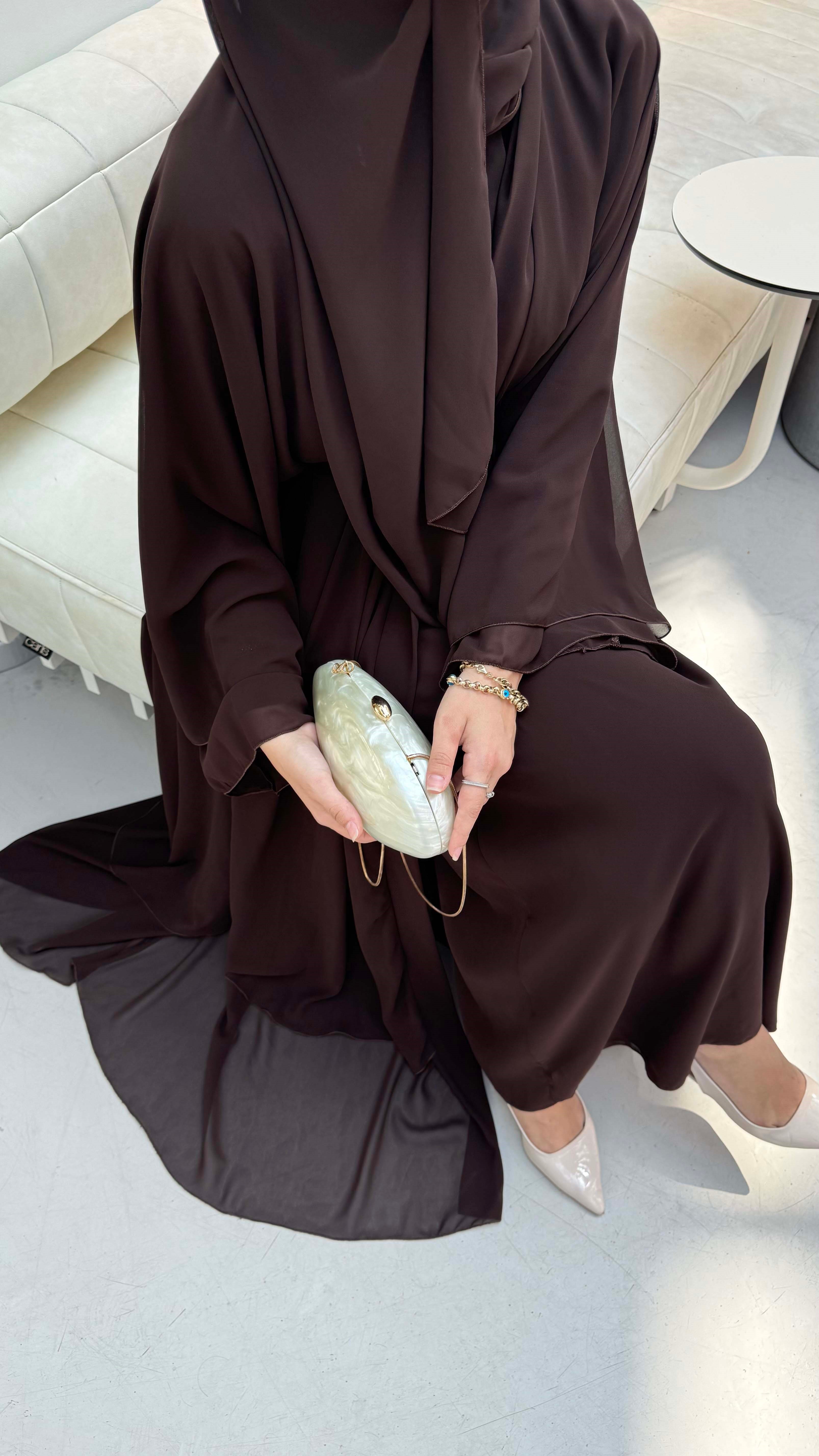 Moka Abaya Kahverengi 9131
