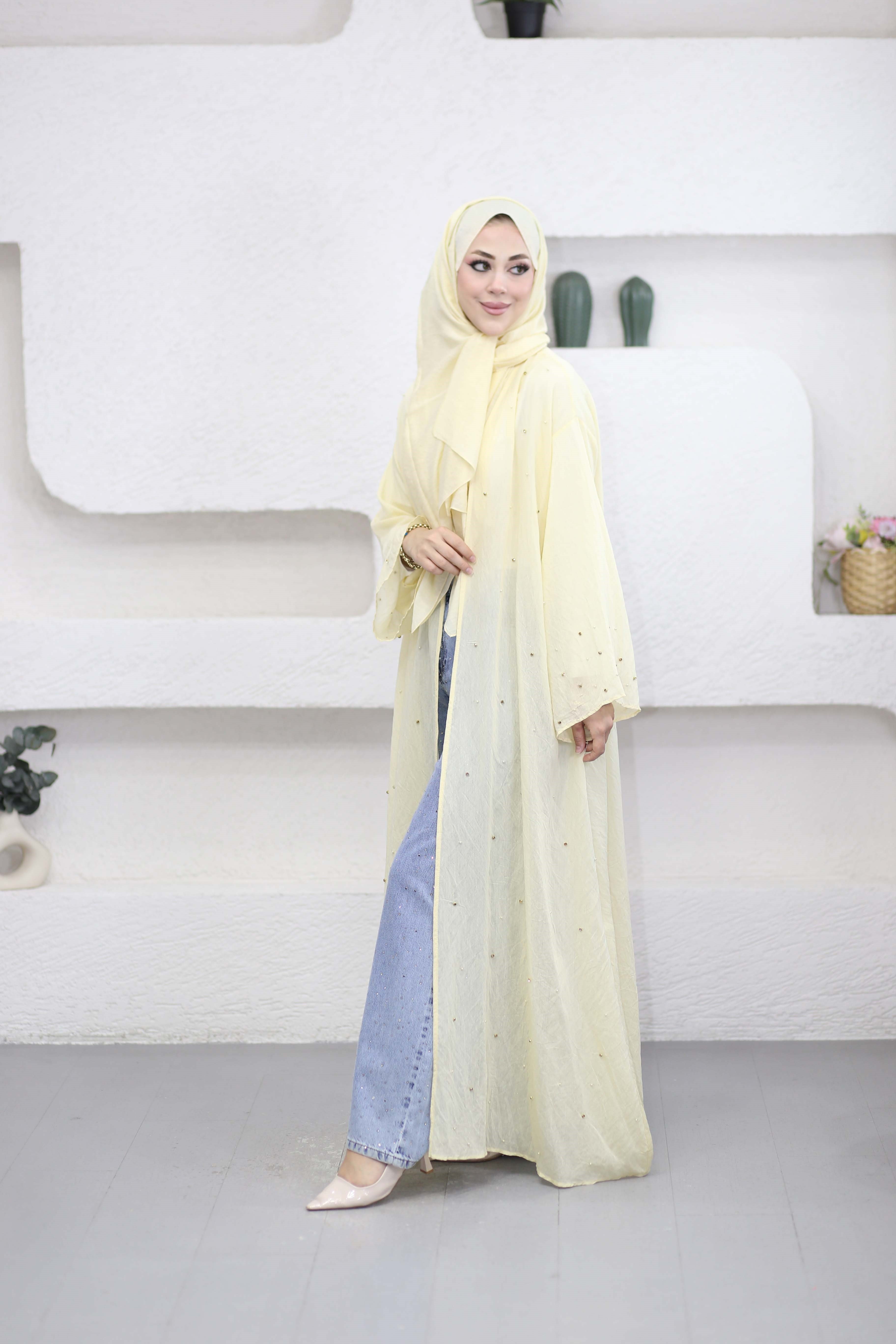 Peri Abaya Sarı 26130