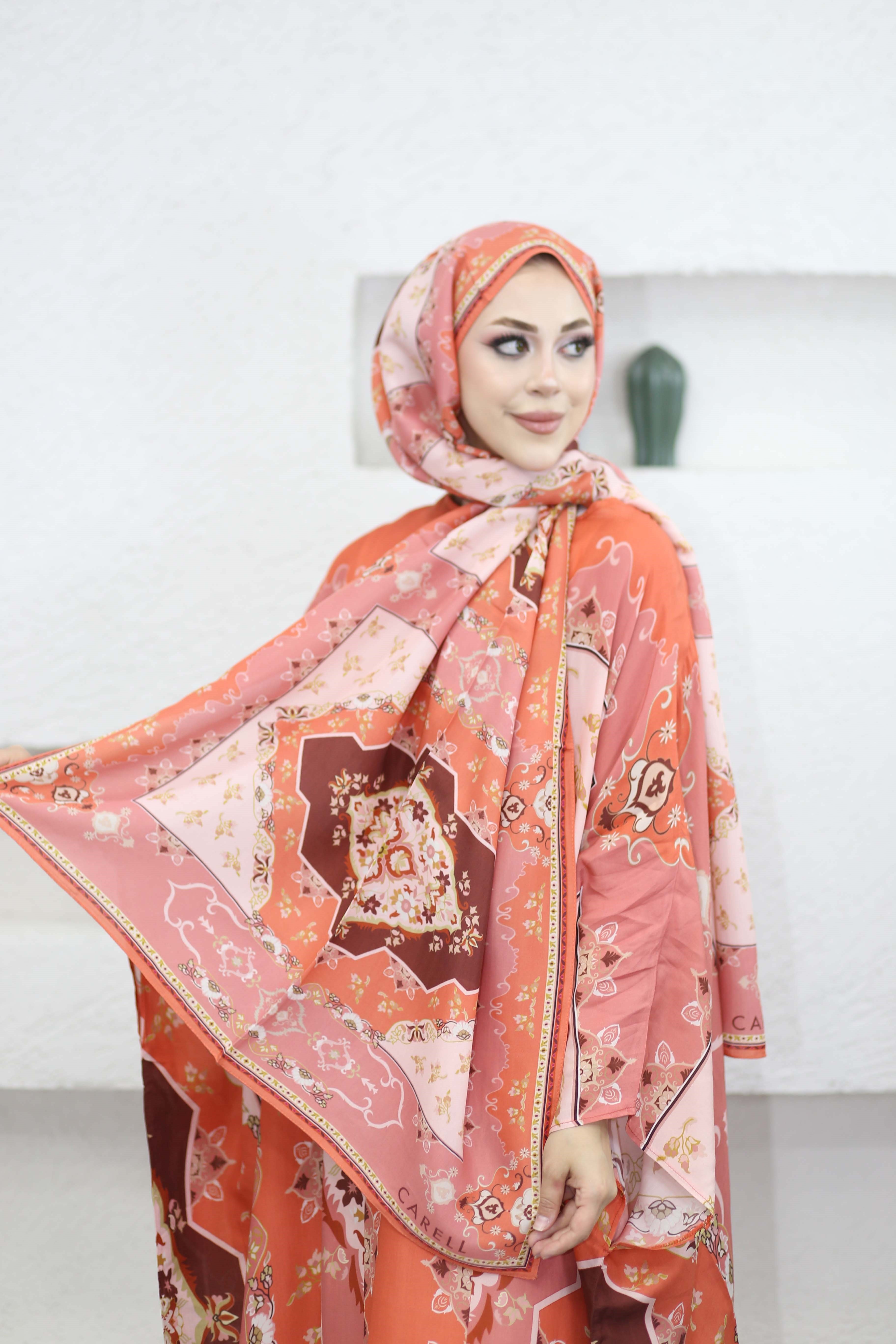 Maknesa Floş Kaftan Mercan 1558