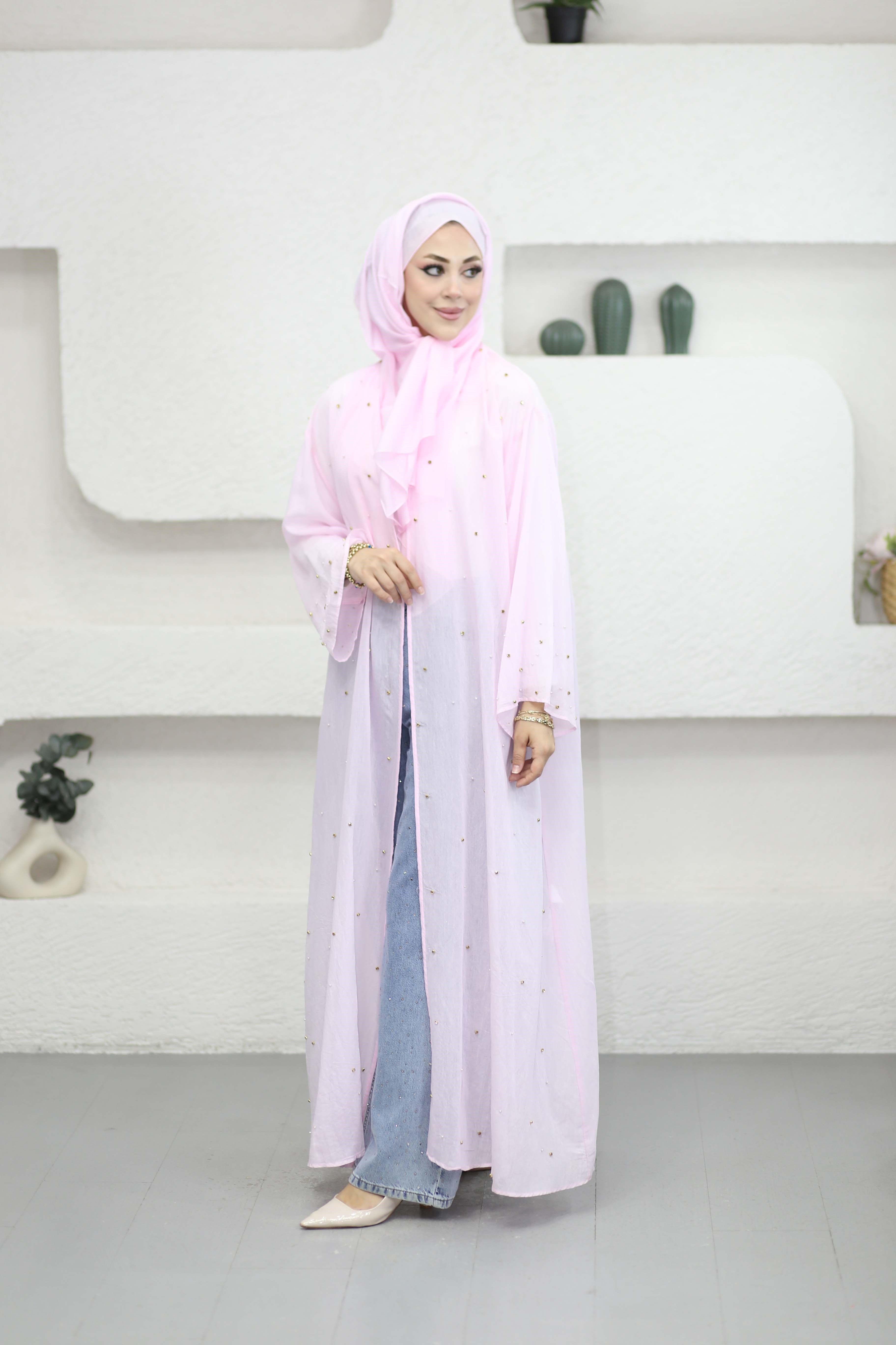 Peri Abaya Pembe 26130
