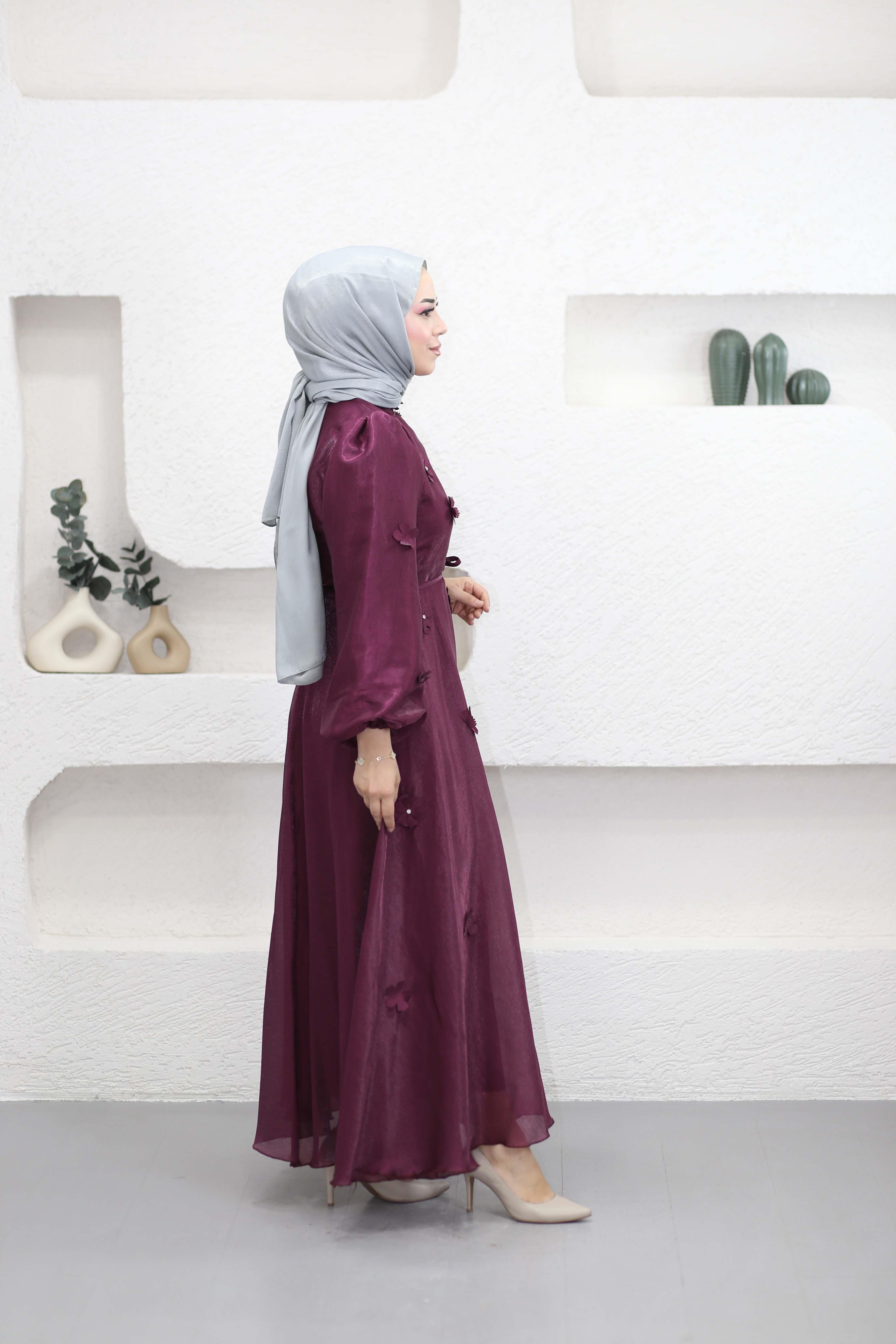 Papatya Abiye Bordo 51131