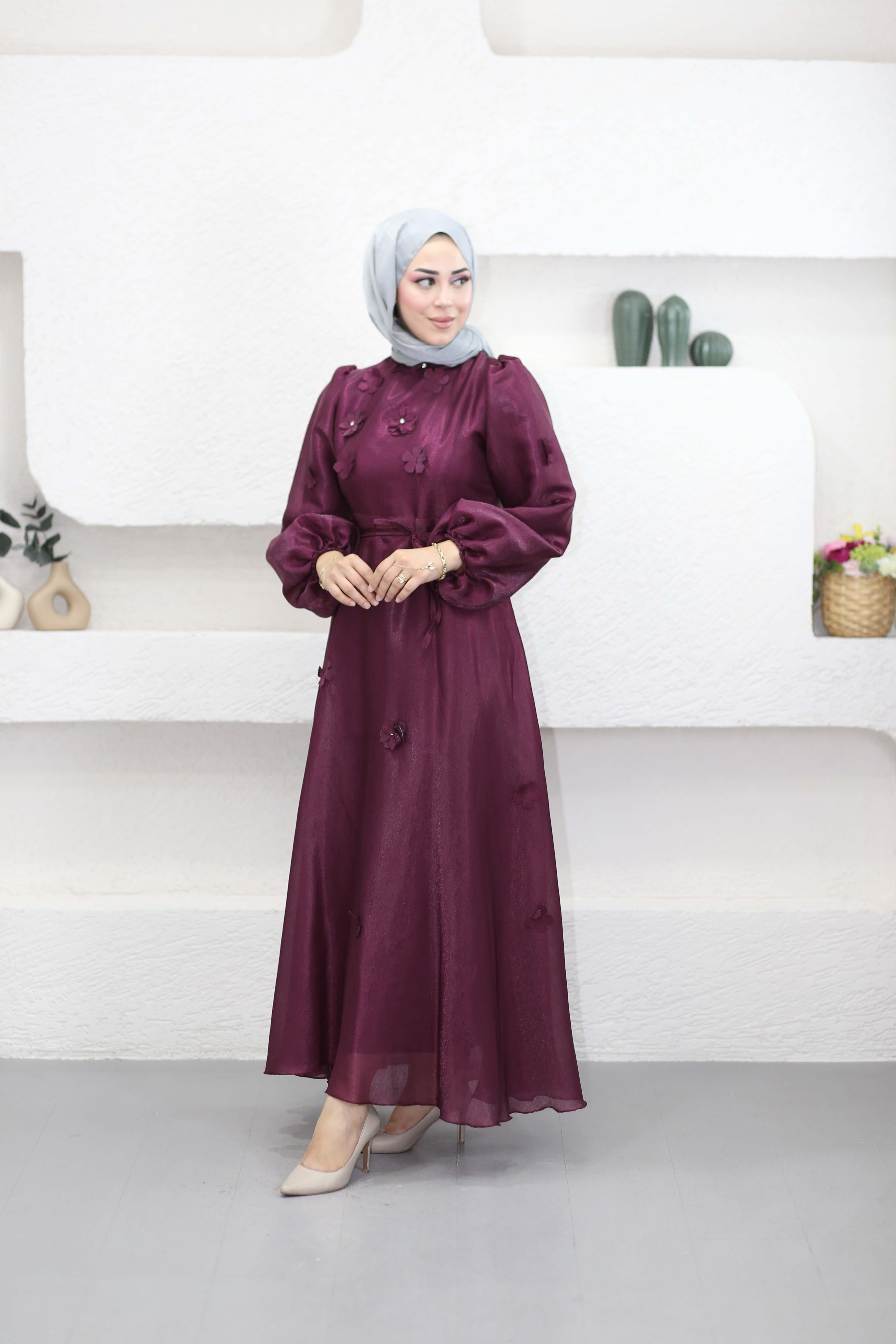 Papatya Abiye Bordo 51131