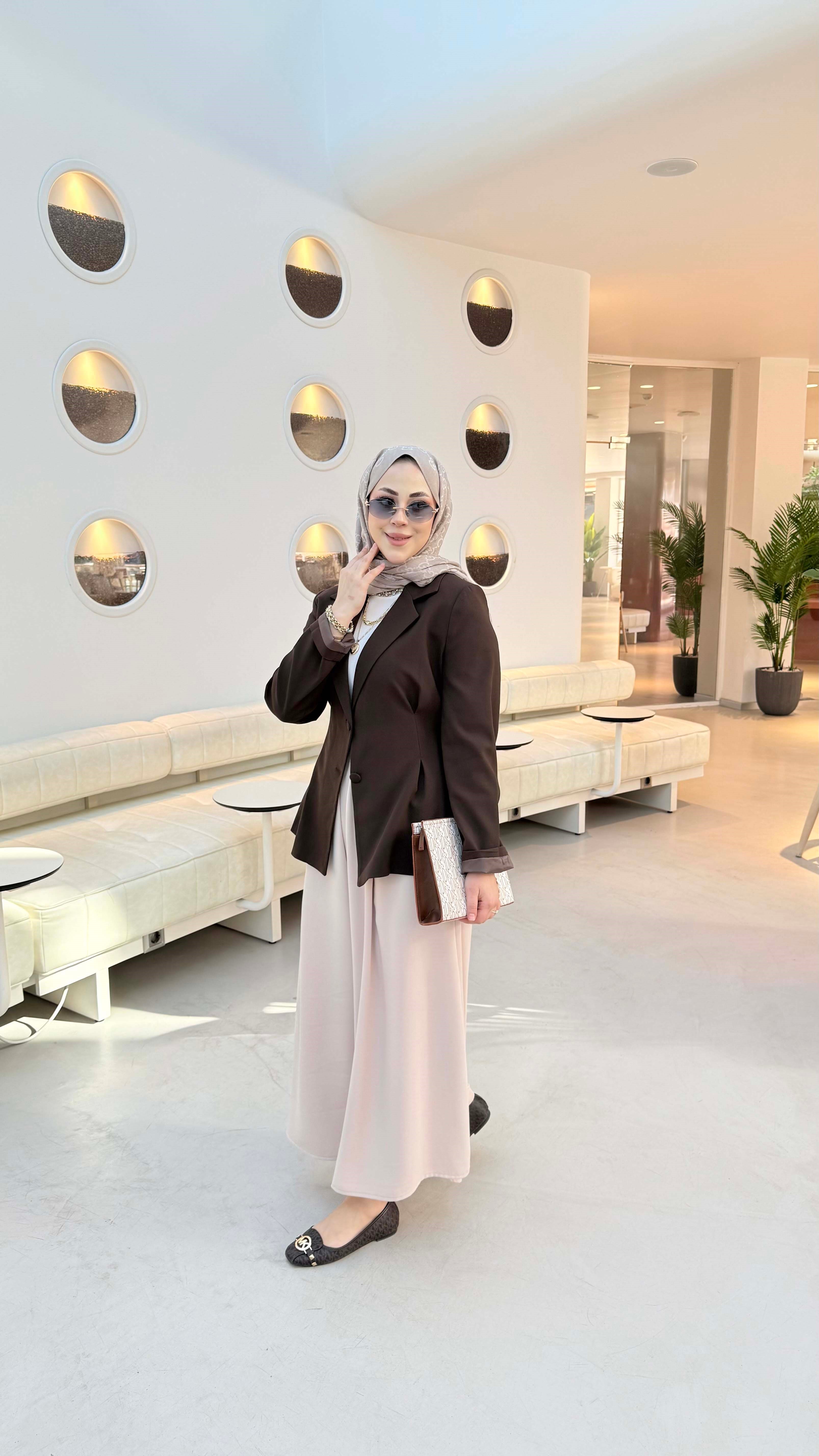 Pensli Blazer Ceket Kahverengi 6048