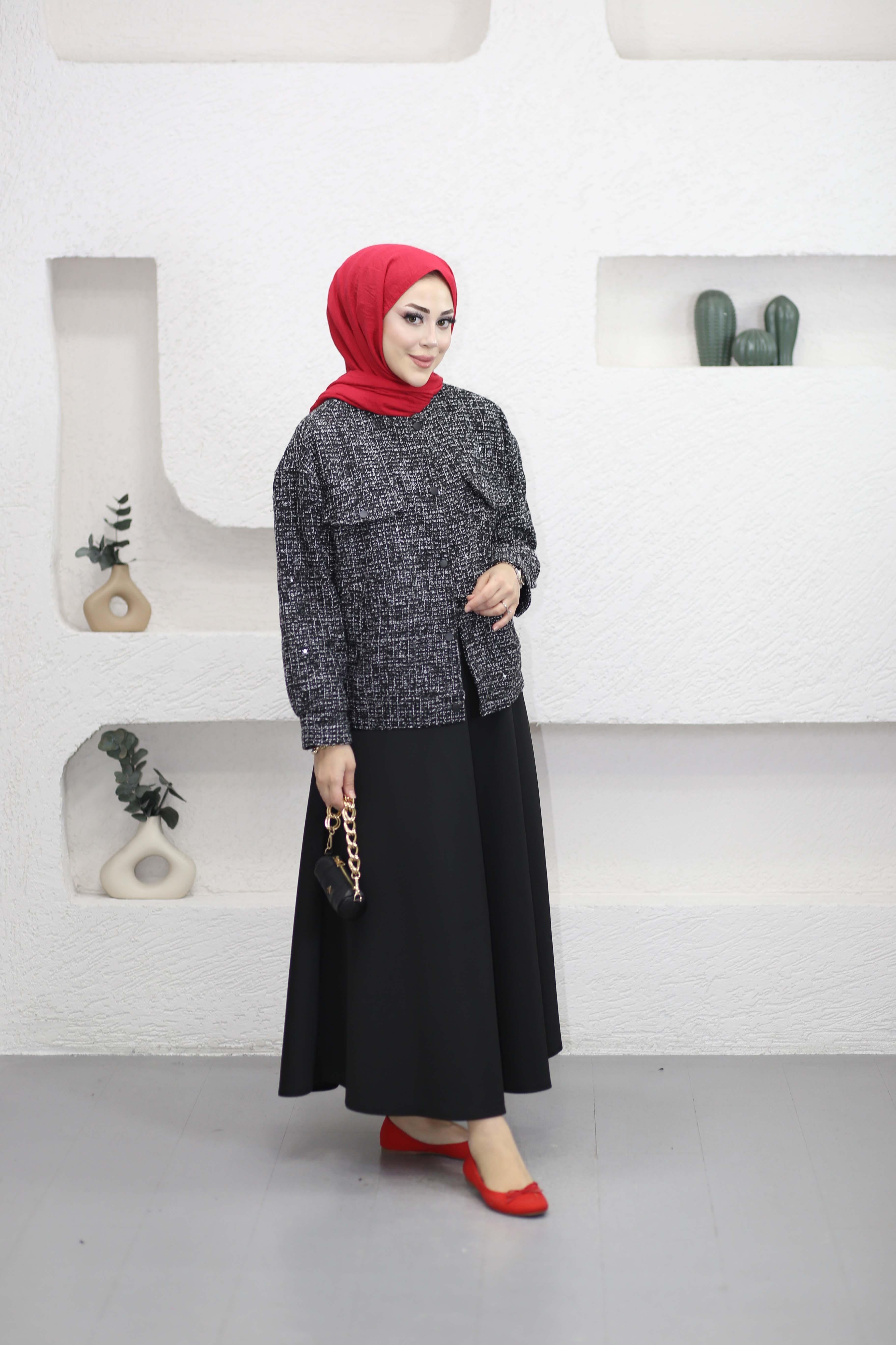 Tüvit Ceket Siyah 5050