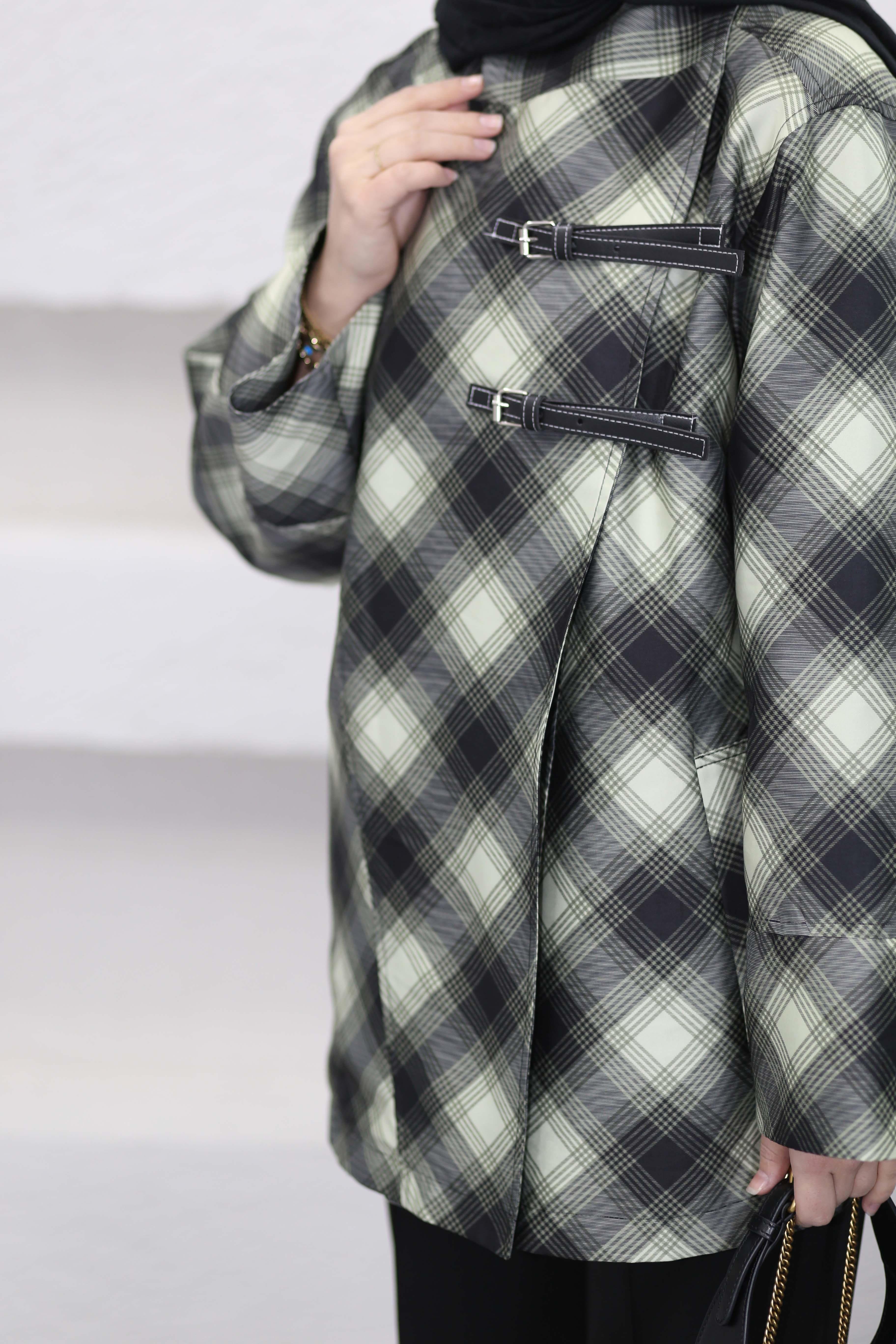 Euro Ekose Ceket Yağ Yeşili 545