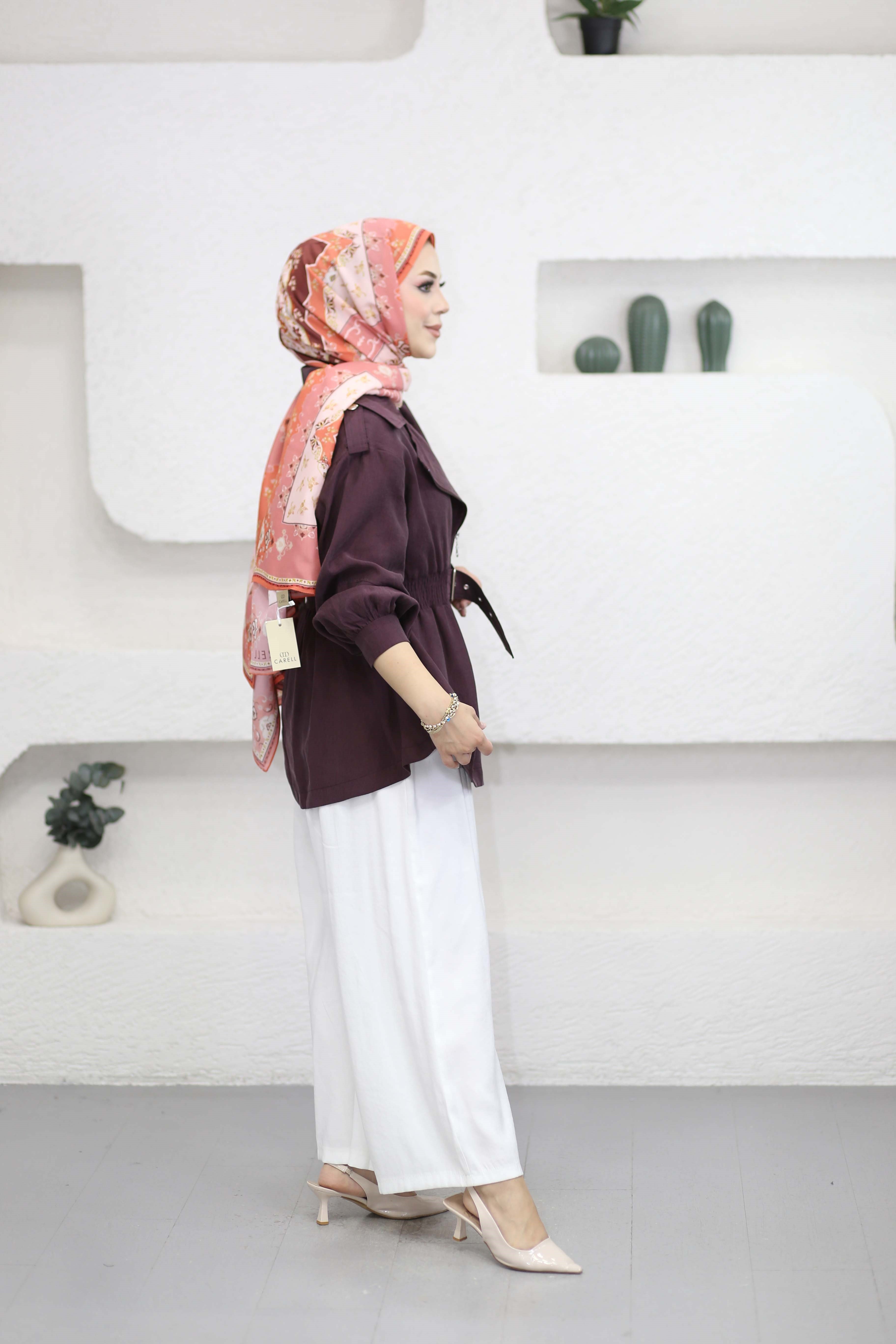 Sany Ceket Bordo 7364