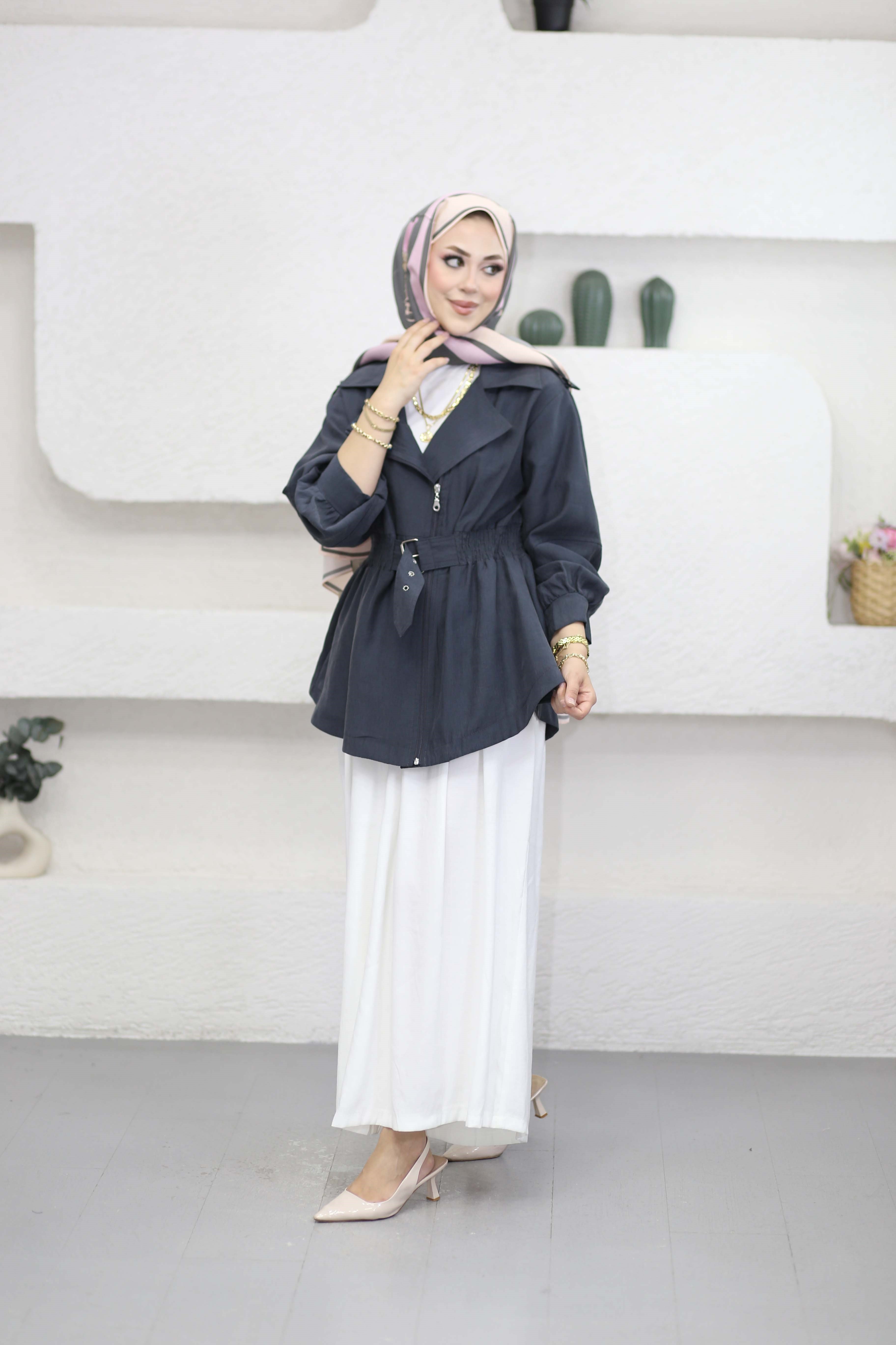 Sany Ceket Antrasit 7364