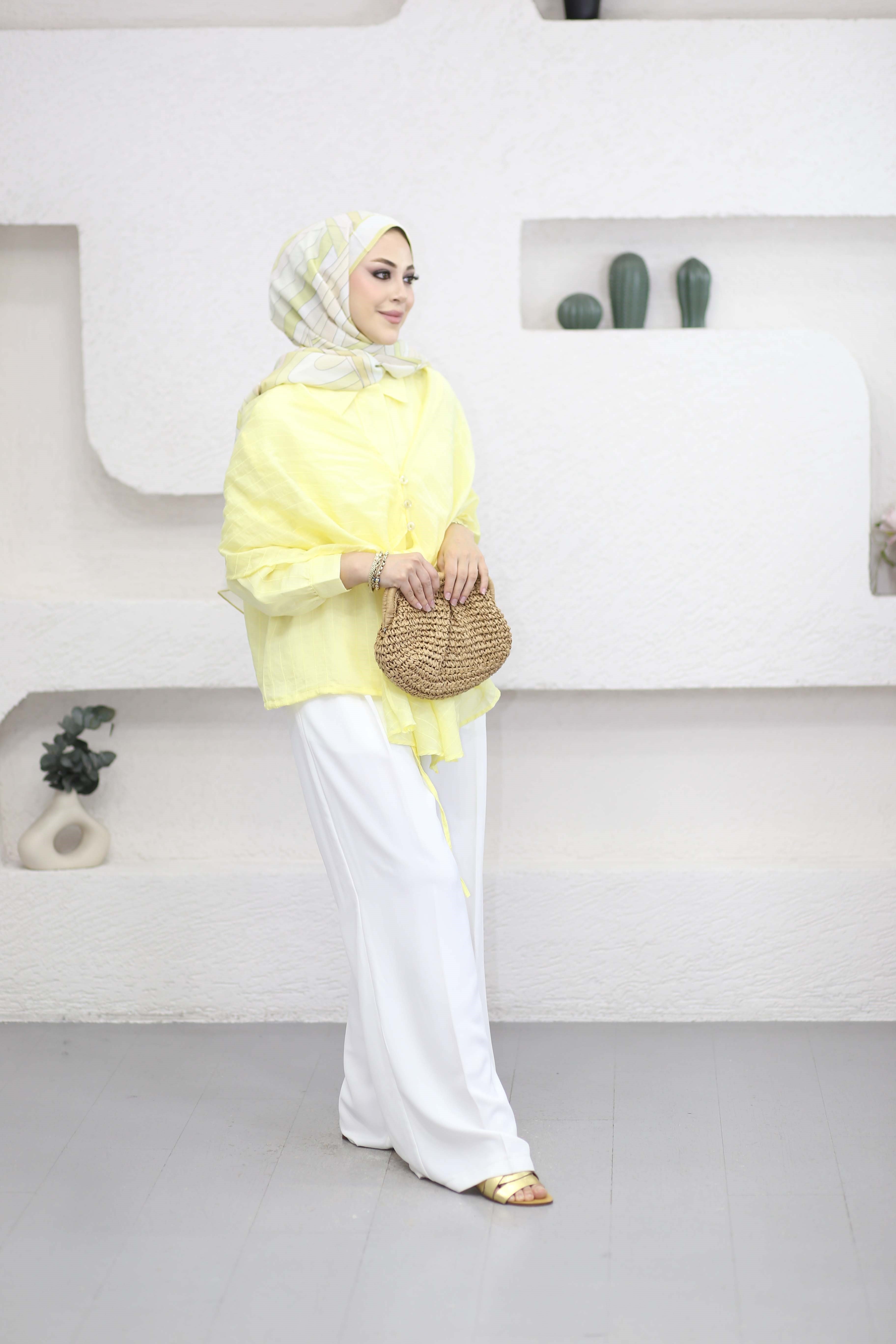 Esila Ceket Sarı 9016