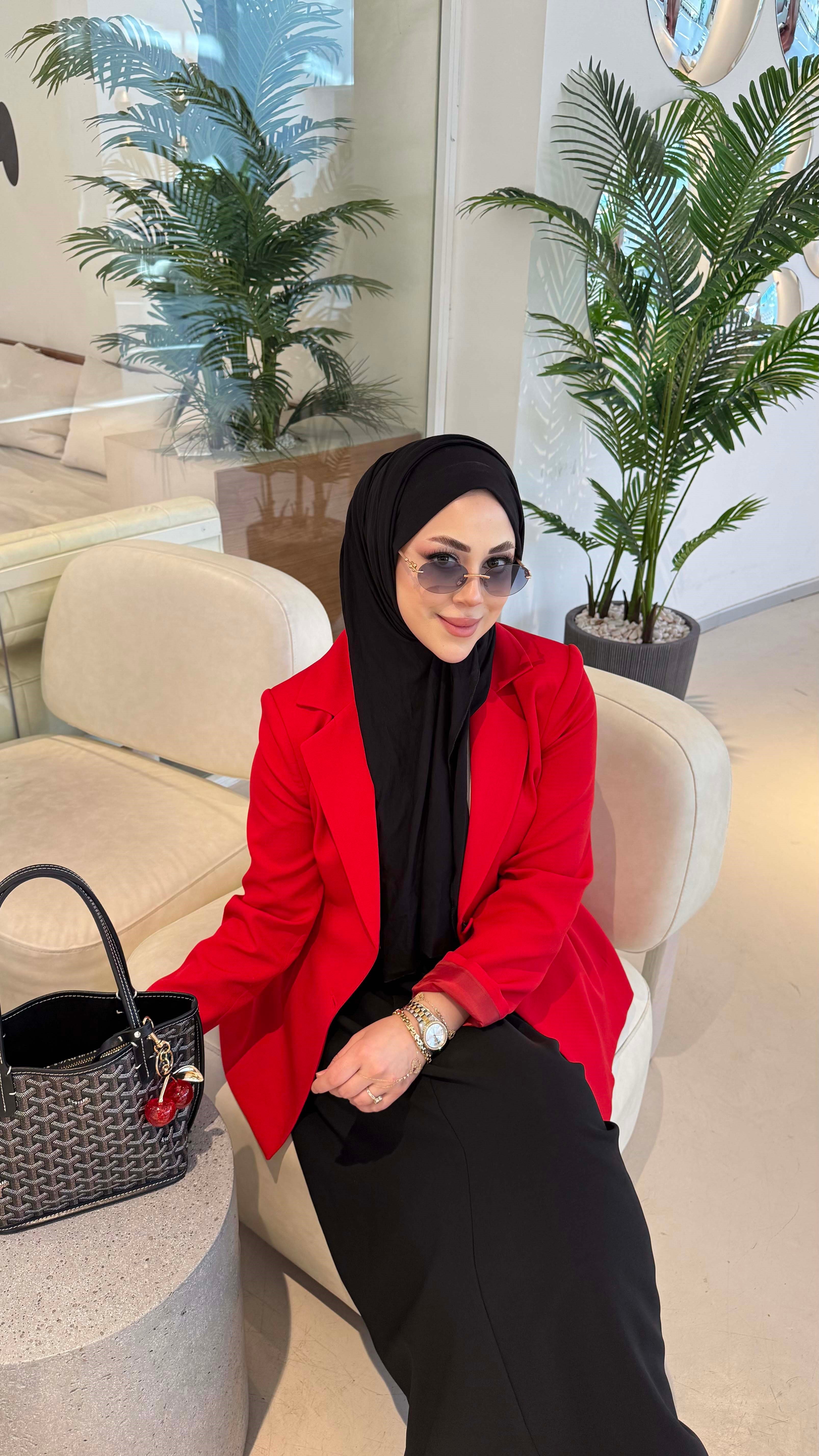 Pensli Blazer Ceket Kırmızı 6048