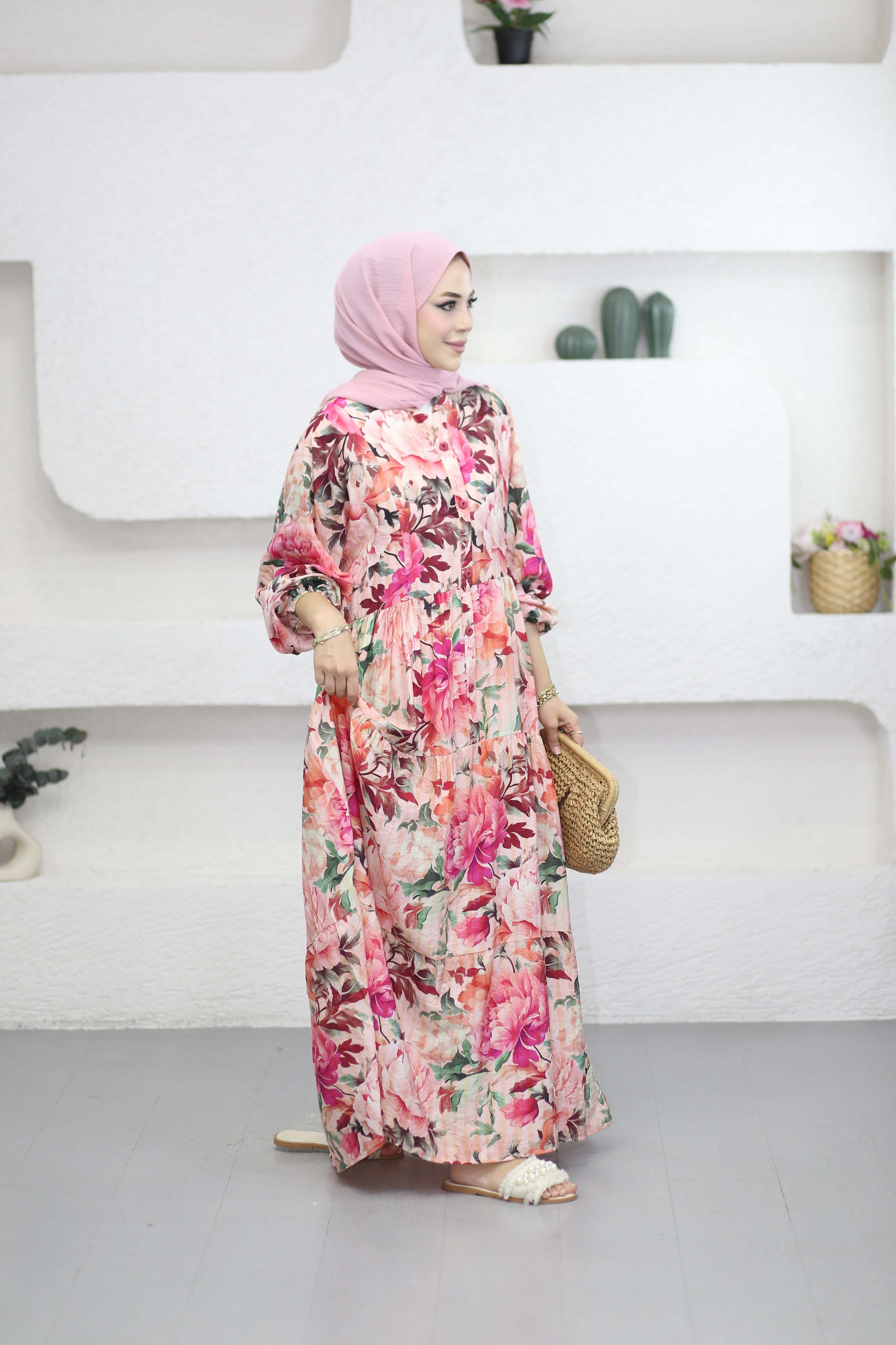 Gül Elbise Pembe 5012