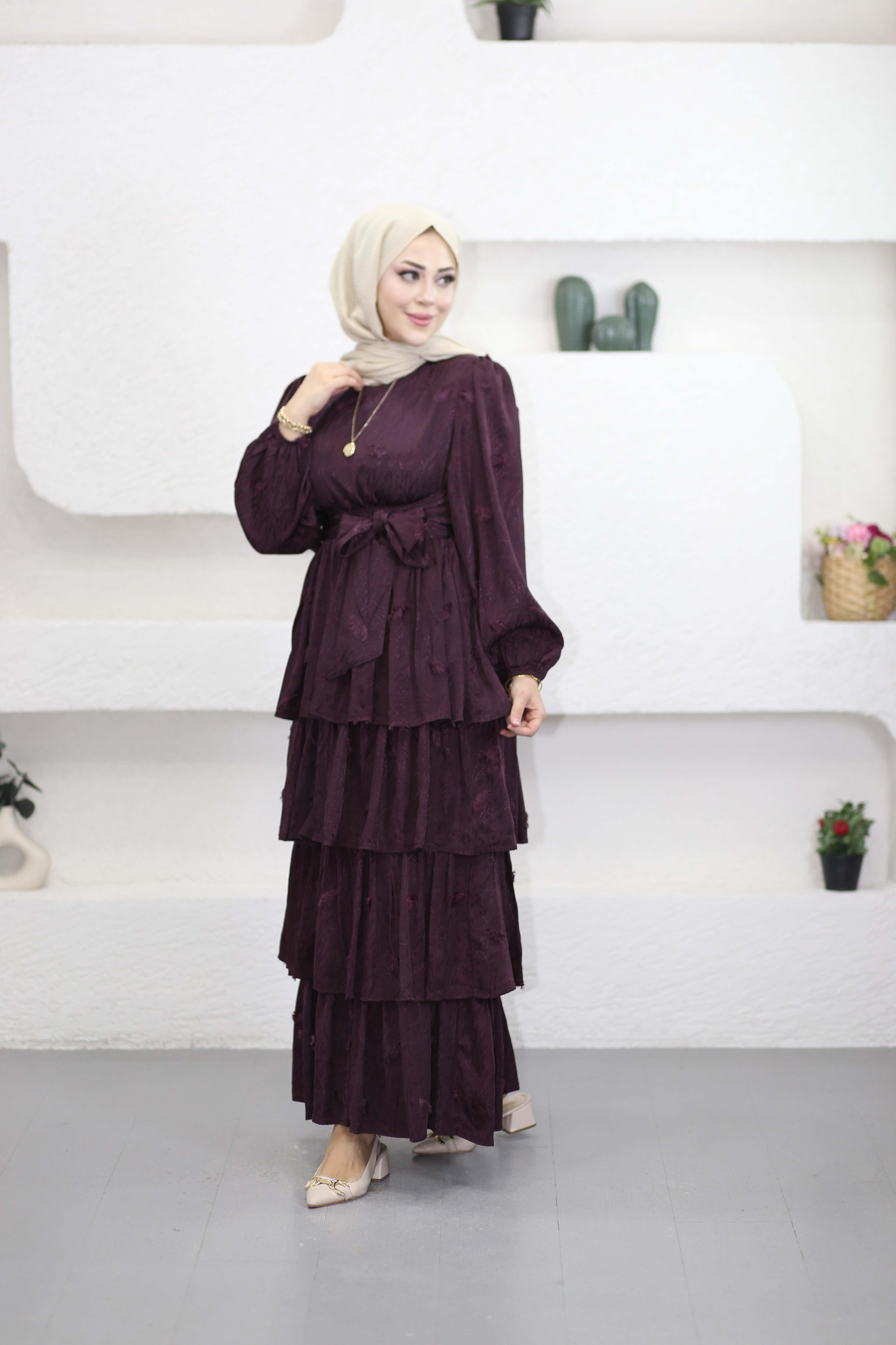 Artıcle Elbise Mürdüm 0505