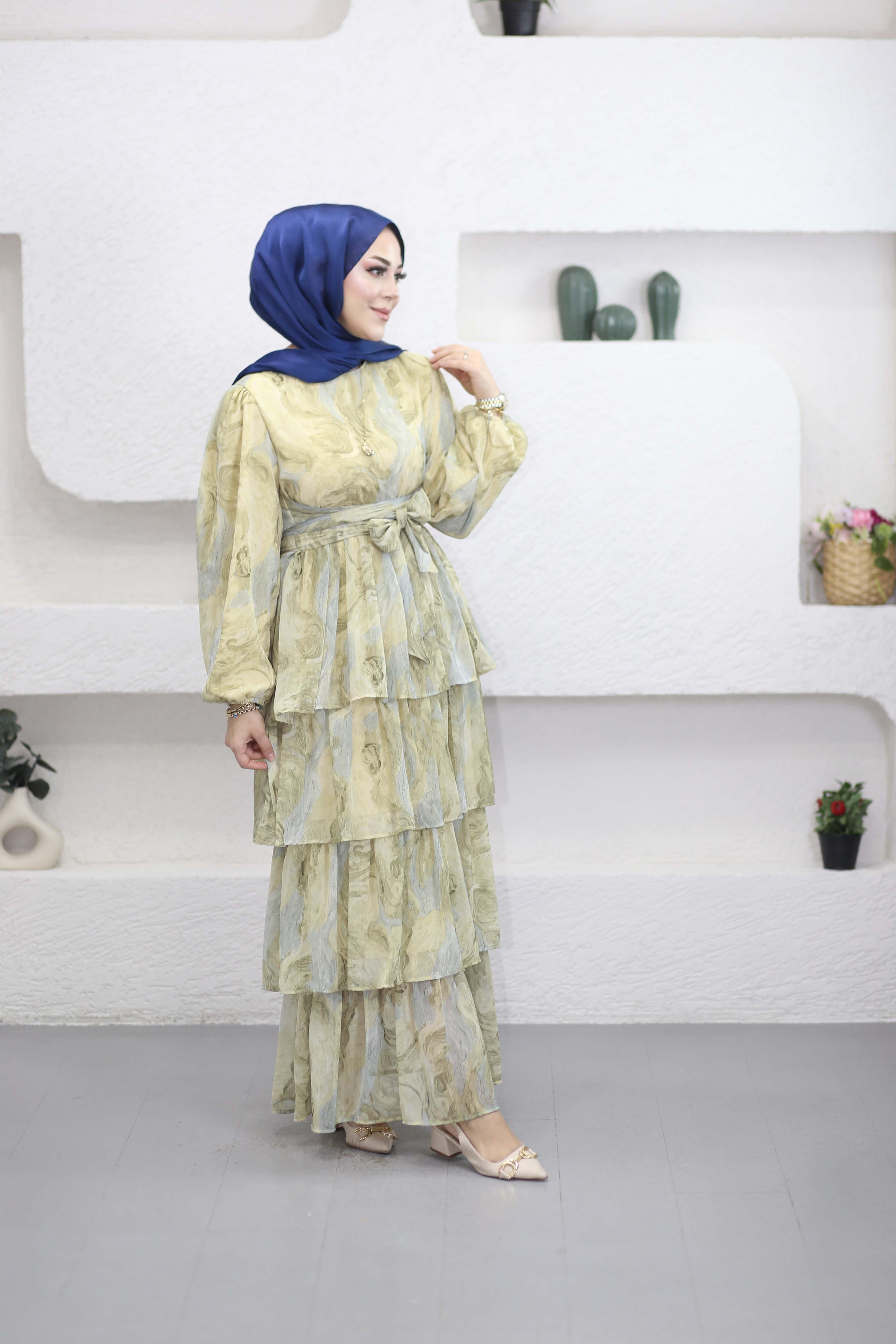 Afife Elbise Sarı 1212