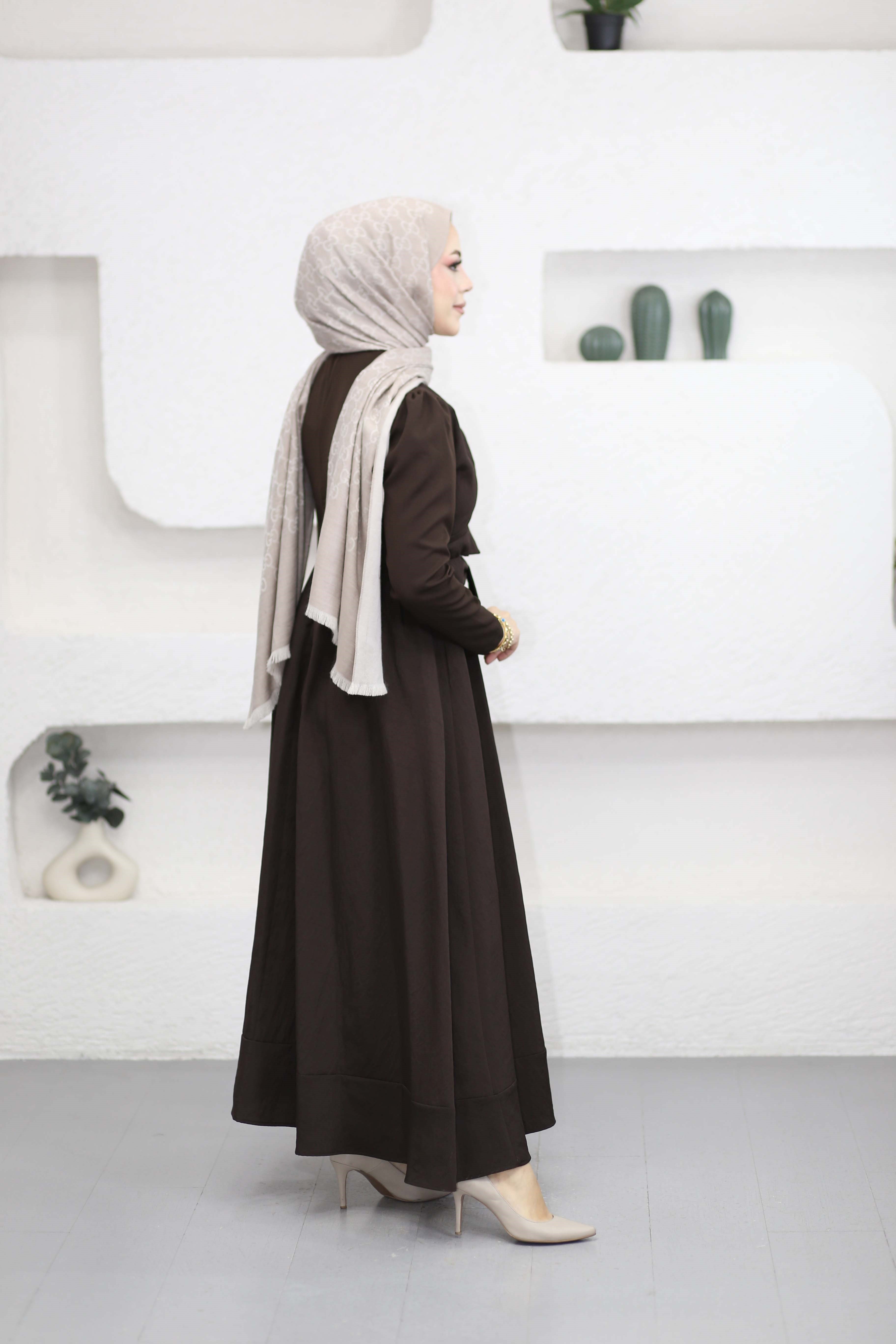 Peker Elbise Kahverengi 264953