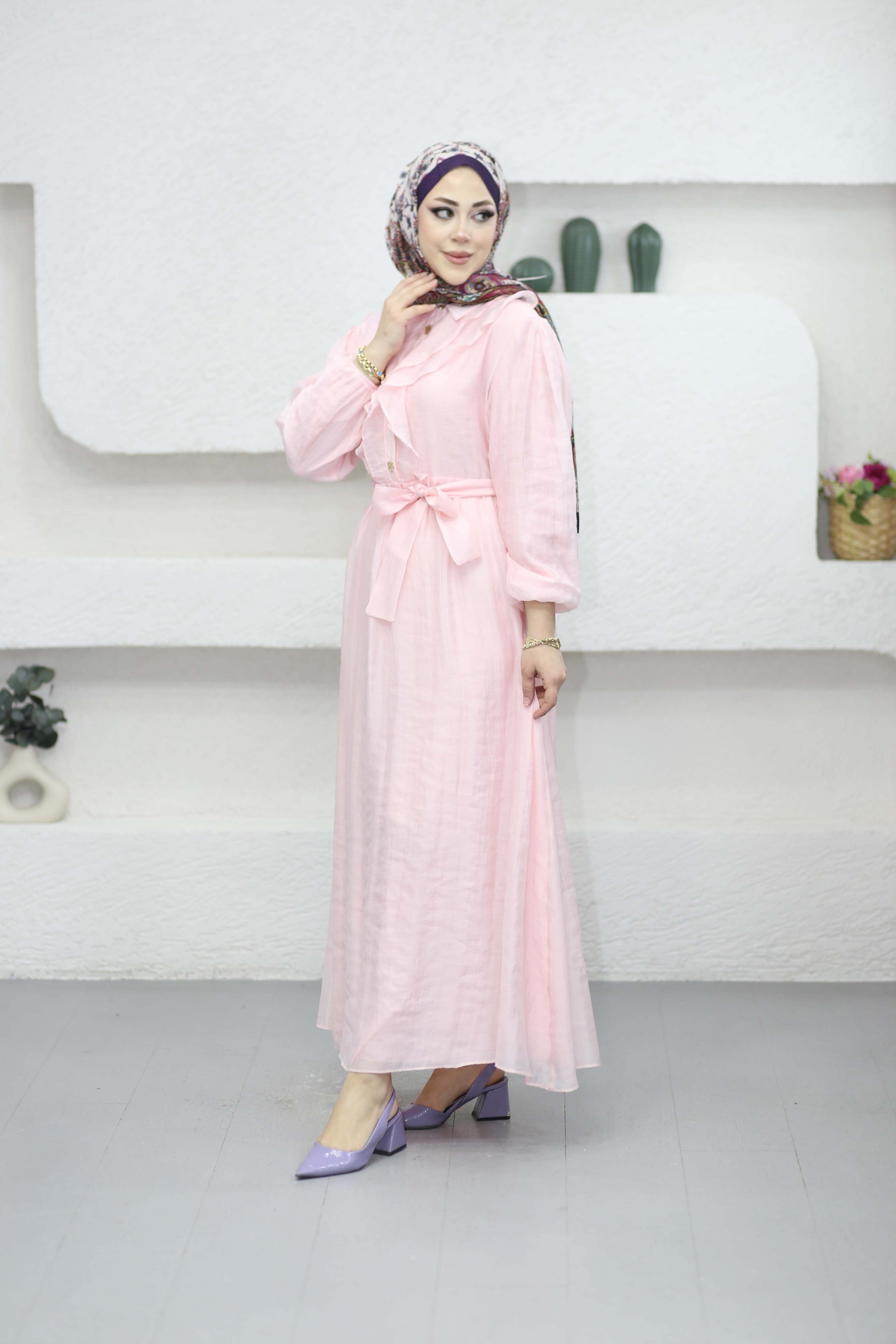 Şura Elbise Pembe 1303